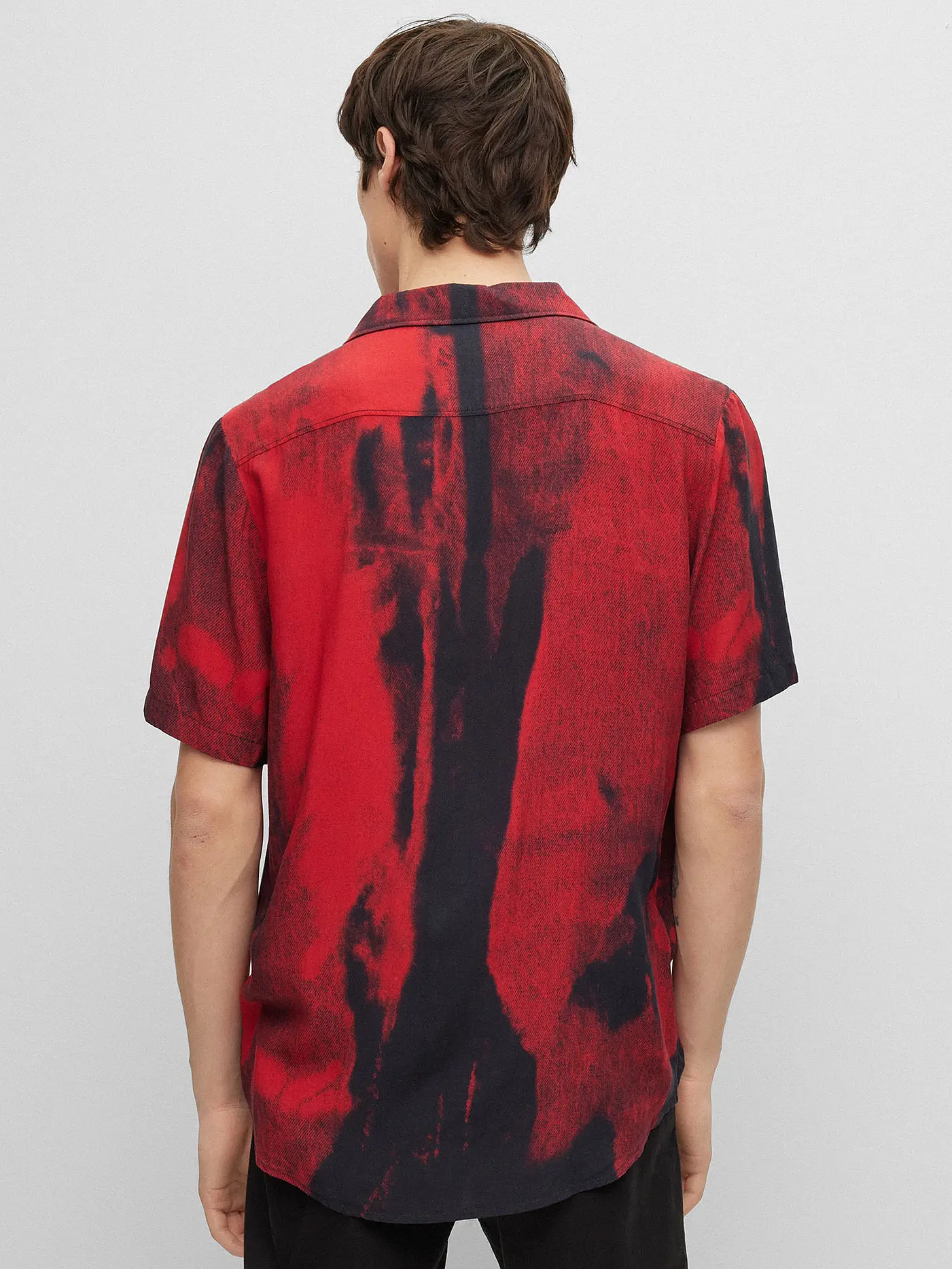 HUGO | Hemd Relaxed Fit ELLINO | rot
