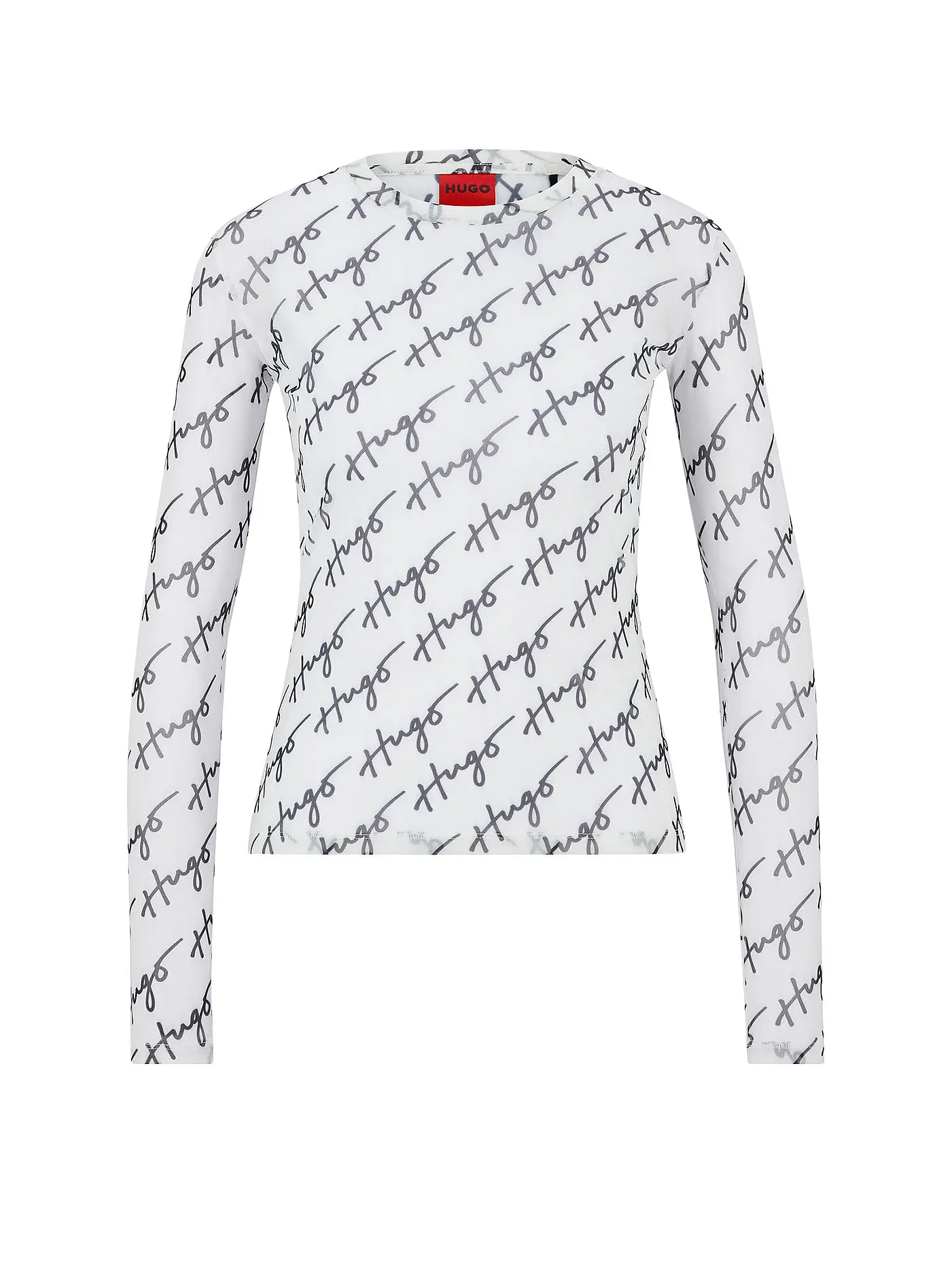 HUGO | Langarmshirt DIRALINA | weiss