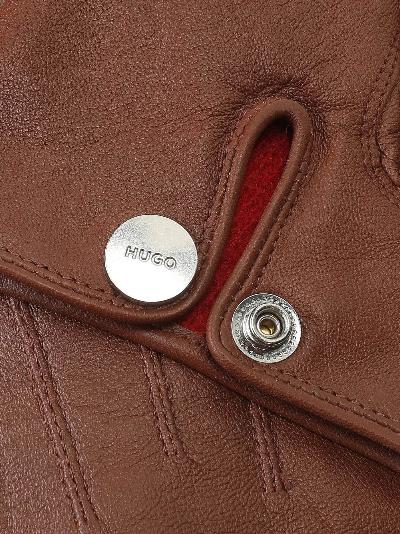 HUGO | Lederhandschuhe | braun