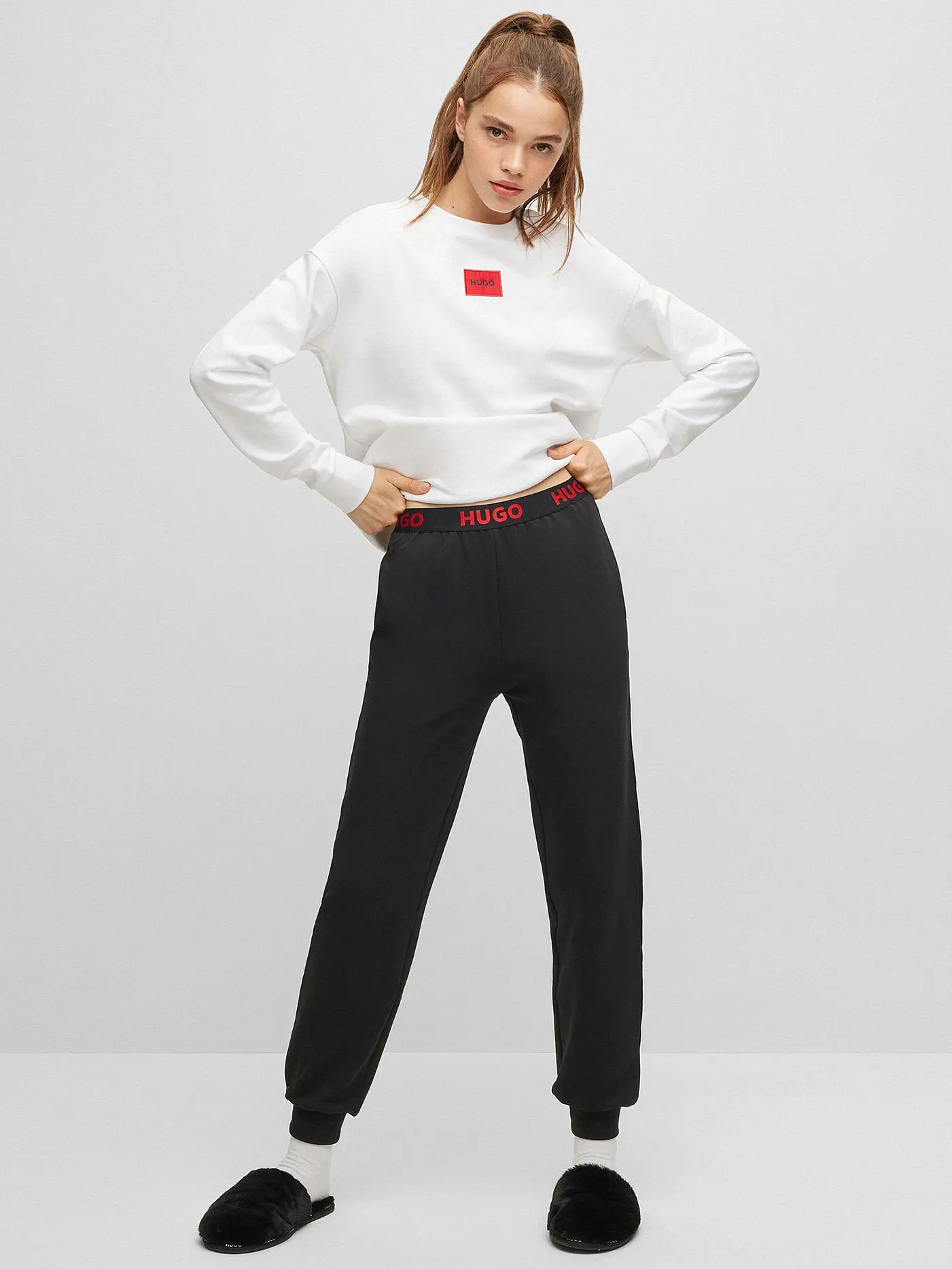HUGO | Loungewear Hose | schwarz
