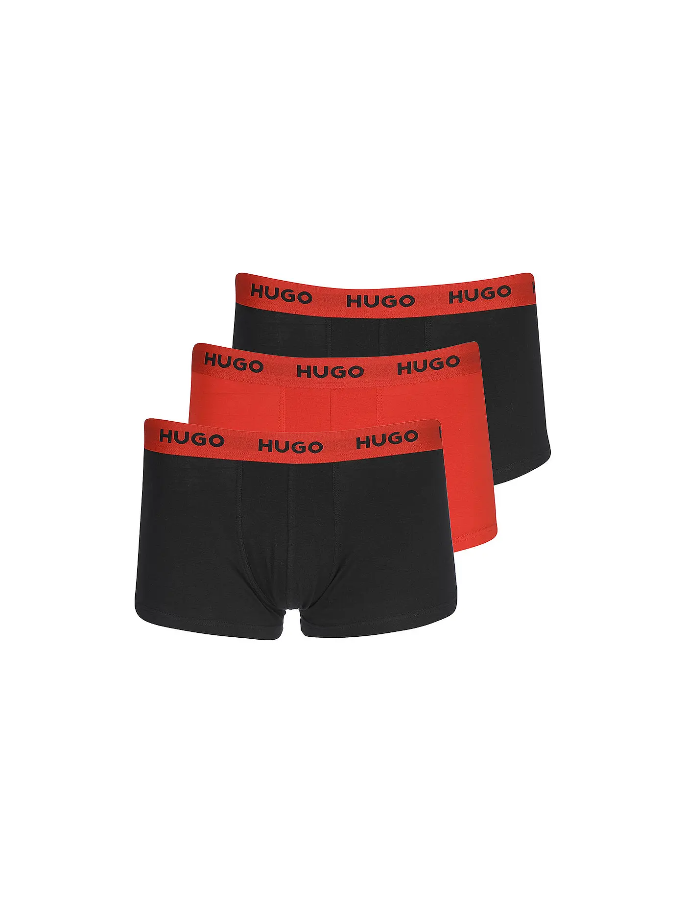 HUGO | Pants 3-er Pkg. schwarz oliv rot | schwarz
