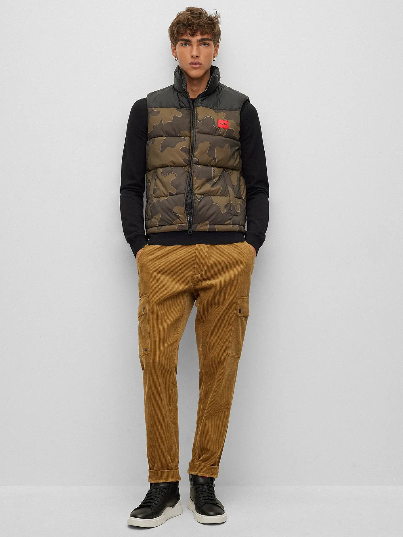 HUGO | Pullover CERDIC  | schwarz