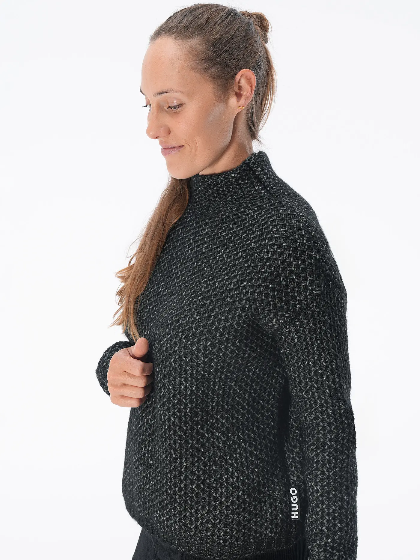 HUGO | Pullover SAFINEYN | schwarz