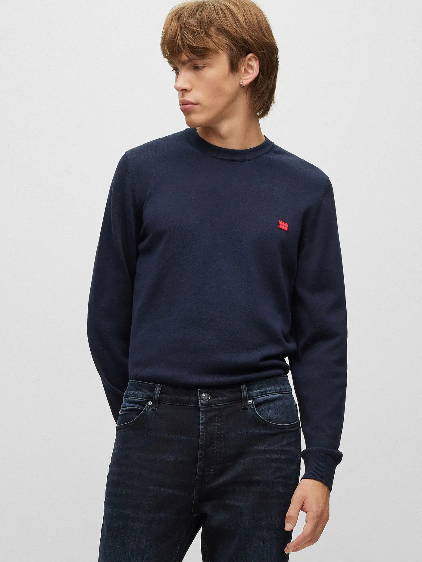 HUGO | Pullover SAN CASSIUS-C1 | blau