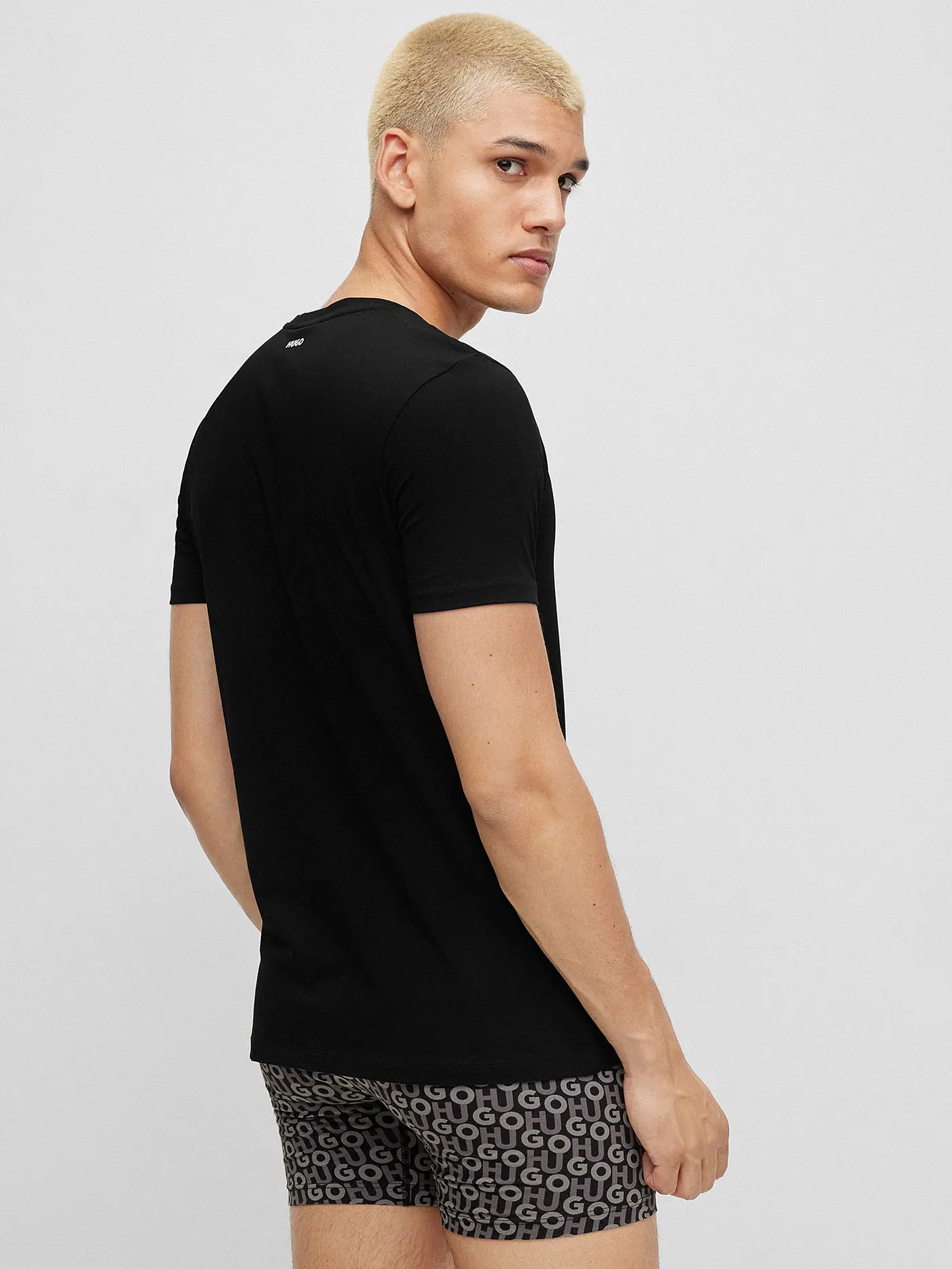 HUGO | T-Shirt  2-er Pkg. | schwarz