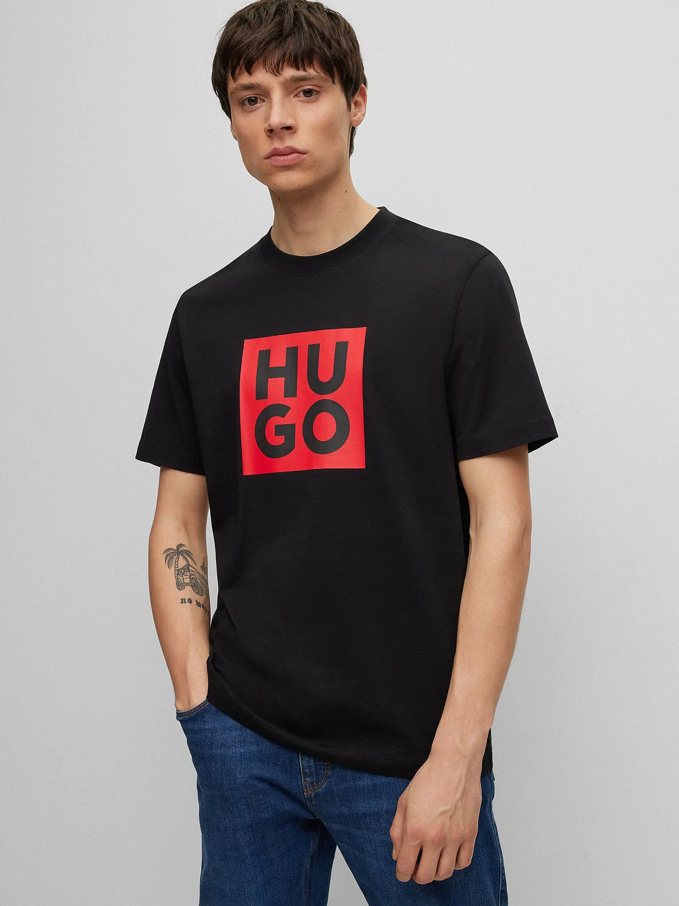 HUGO | T-Shirt DALTOR | schwarz