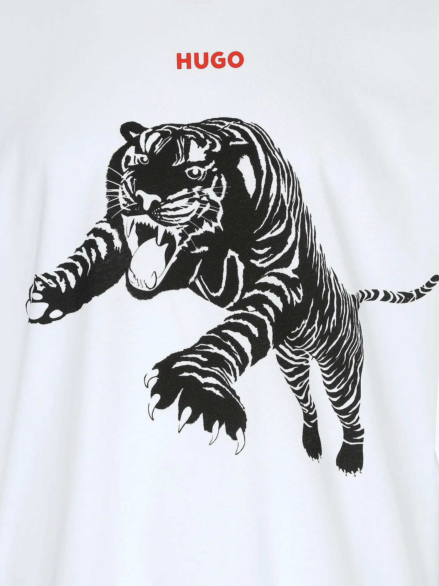 HUGO | T-Shirt DARPIONE TIGER | weiss