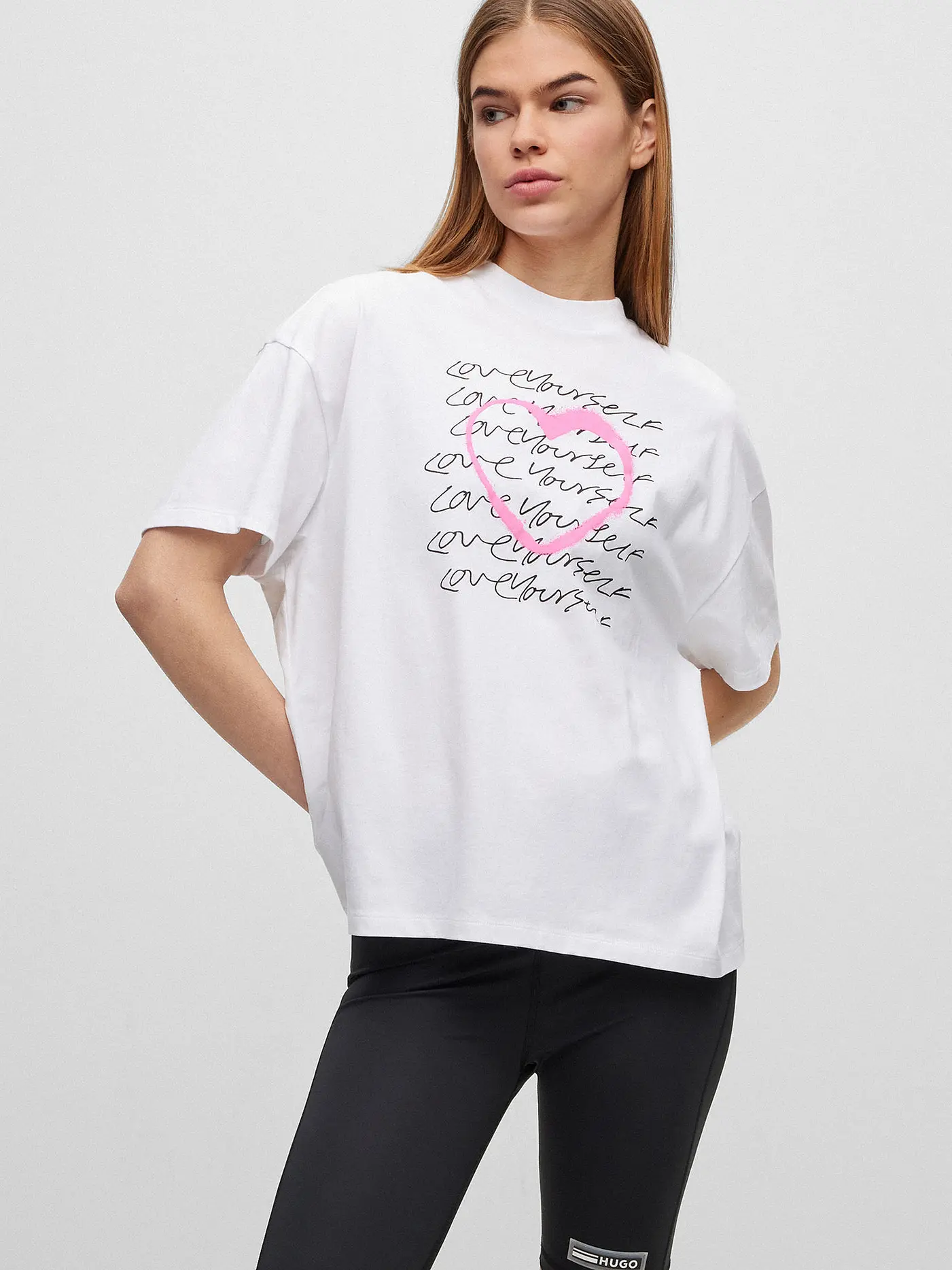 HUGO | T-Shirt DORENE | weiss