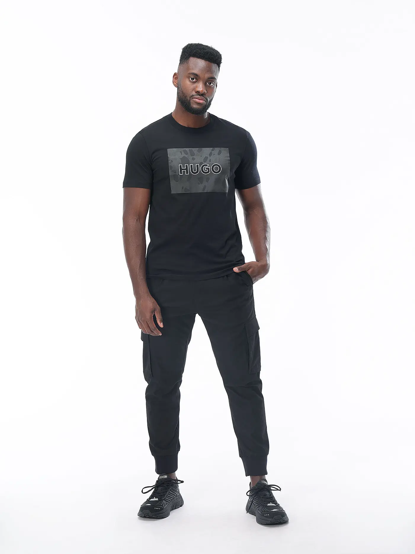 HUGO | T-Shirt DULIVE DALMA  | schwarz