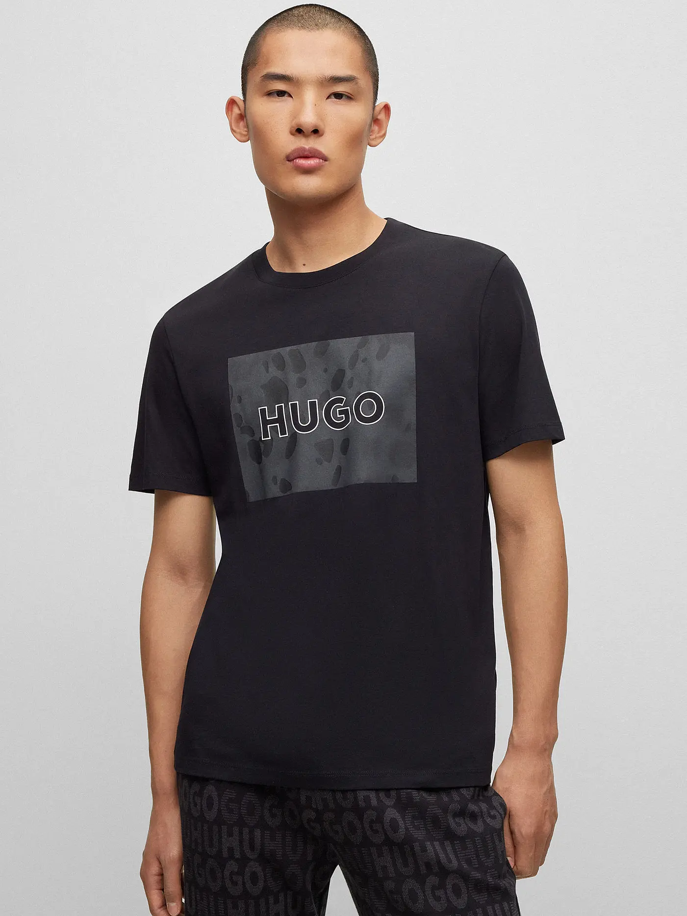 HUGO | T-Shirt DULIVE DALMA  | schwarz
