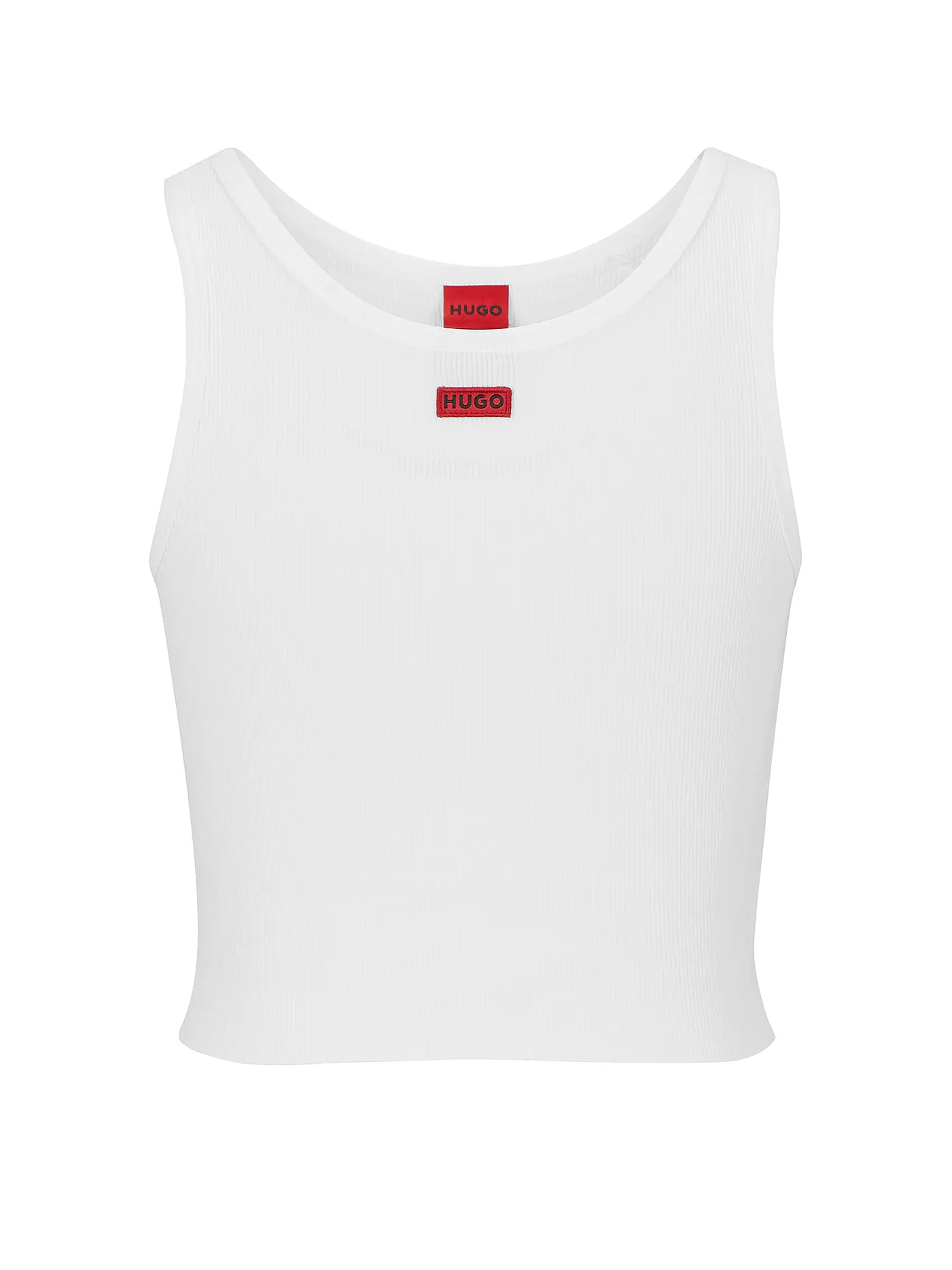 HUGO | Top Cropped Fit DALILLY | weiss