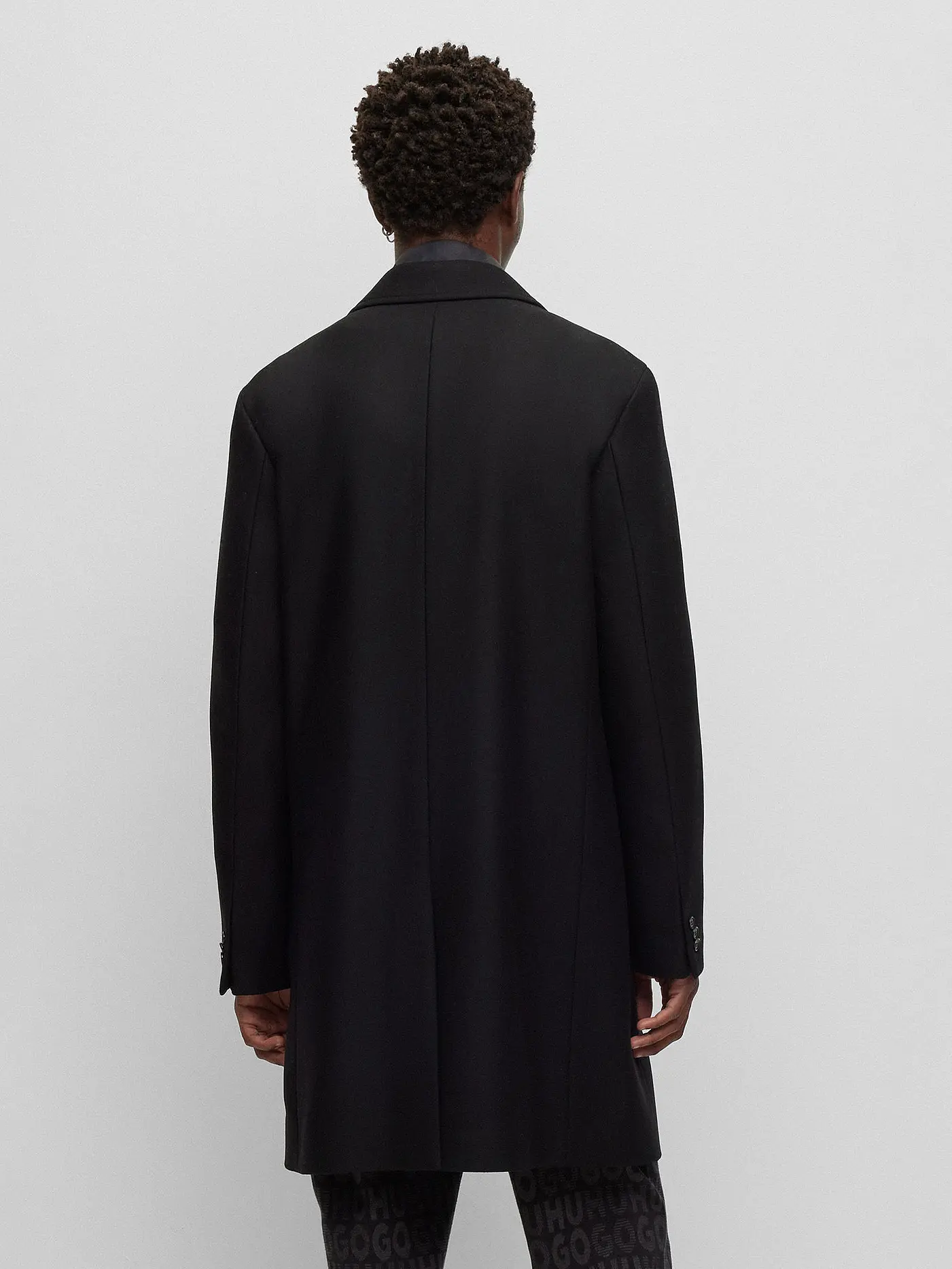 HUGO | Wollmantel MALTE | schwarz