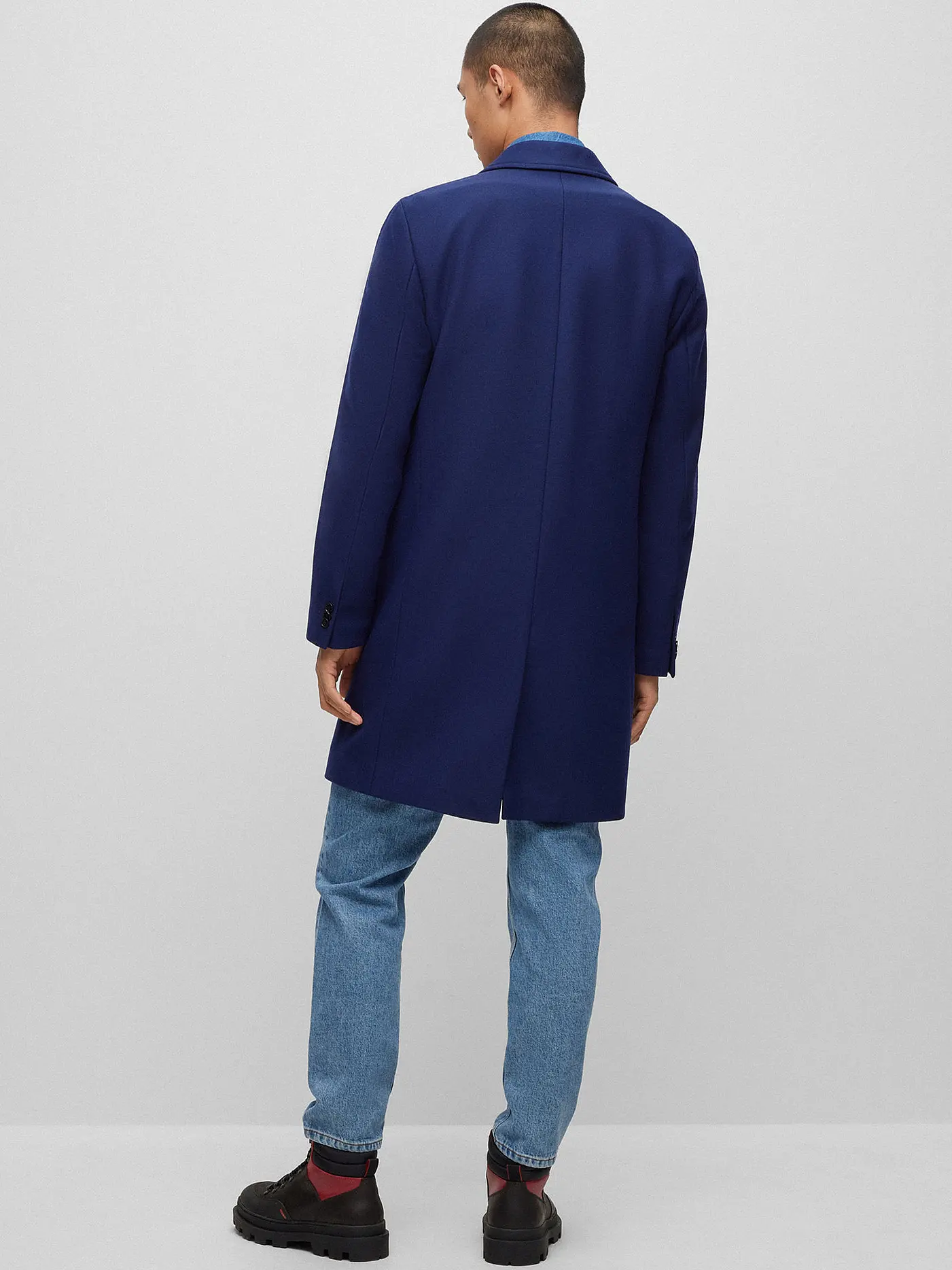 HUGO | Wollmantel MALTE | blau