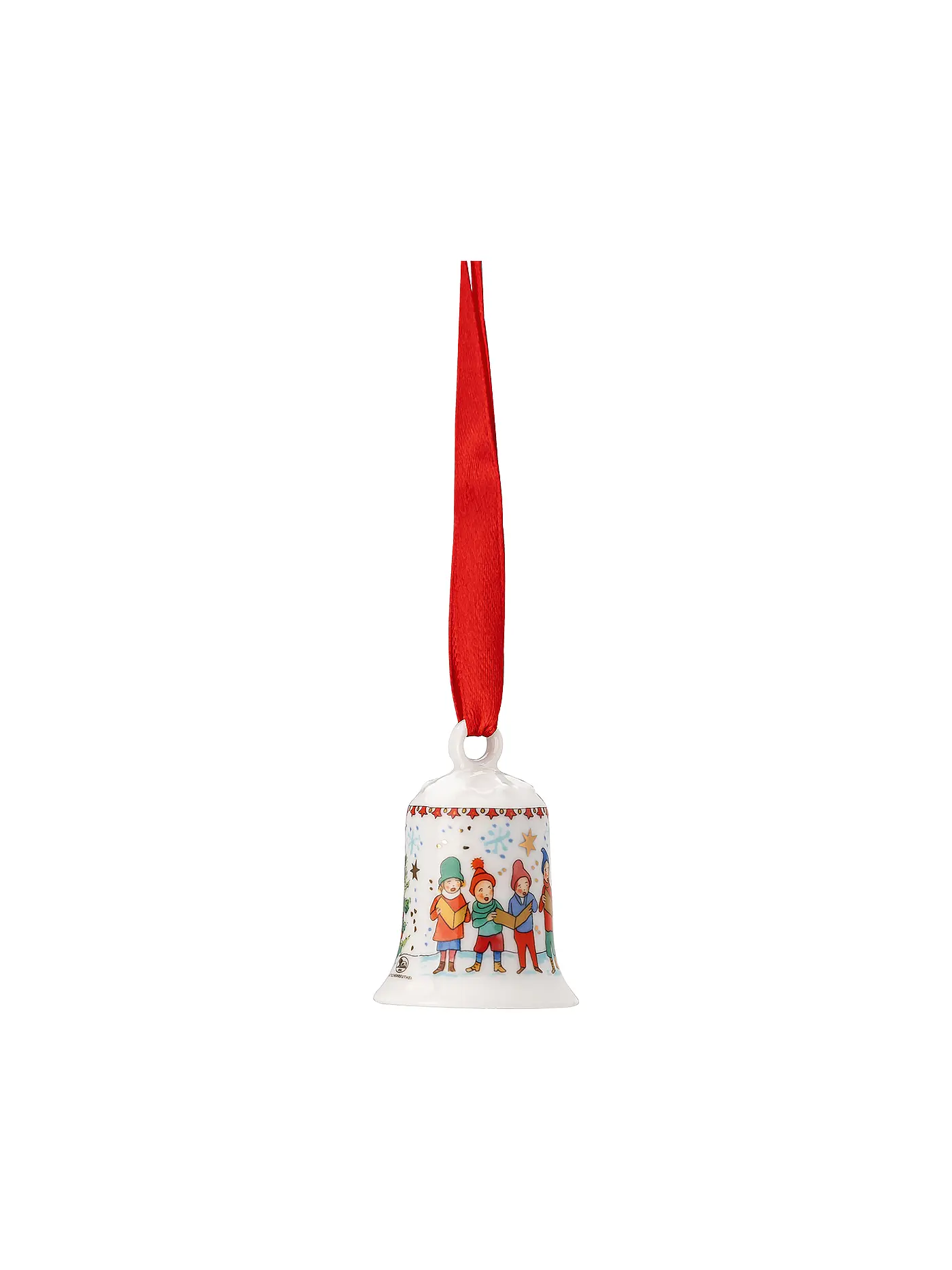 HUTSCHENREUTHER | Weihnachts Porzellan Mini Glocke Kinderchor | bunt
