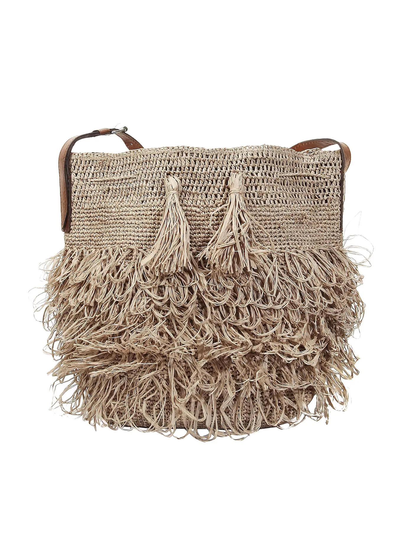 IBELIV | Strohtasche - Umhängetasche Fia | beige