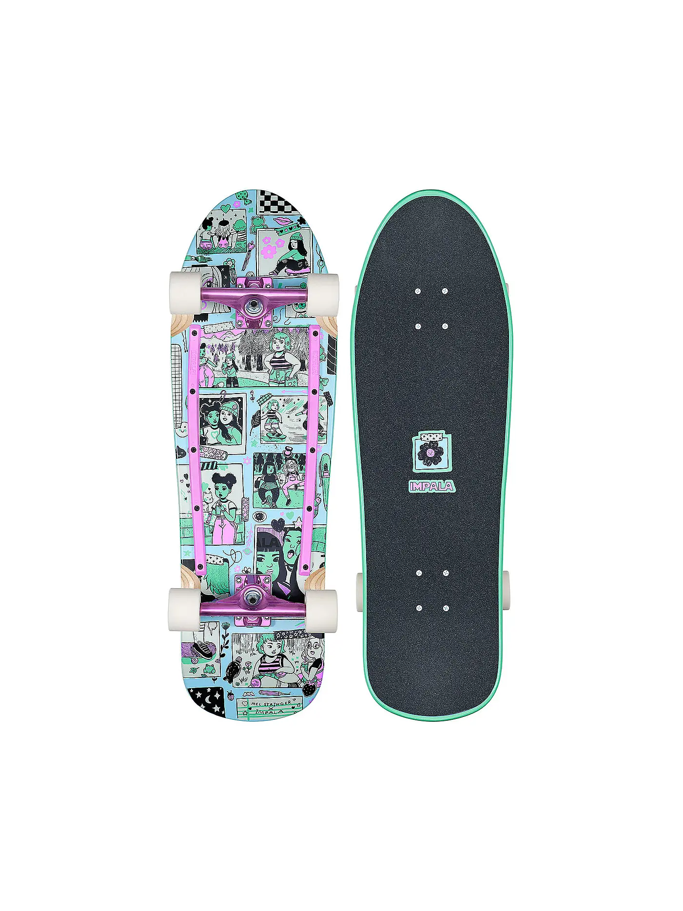 IMPALA | Skateboard - Cruiserboard Hera Schwarz | schwarz