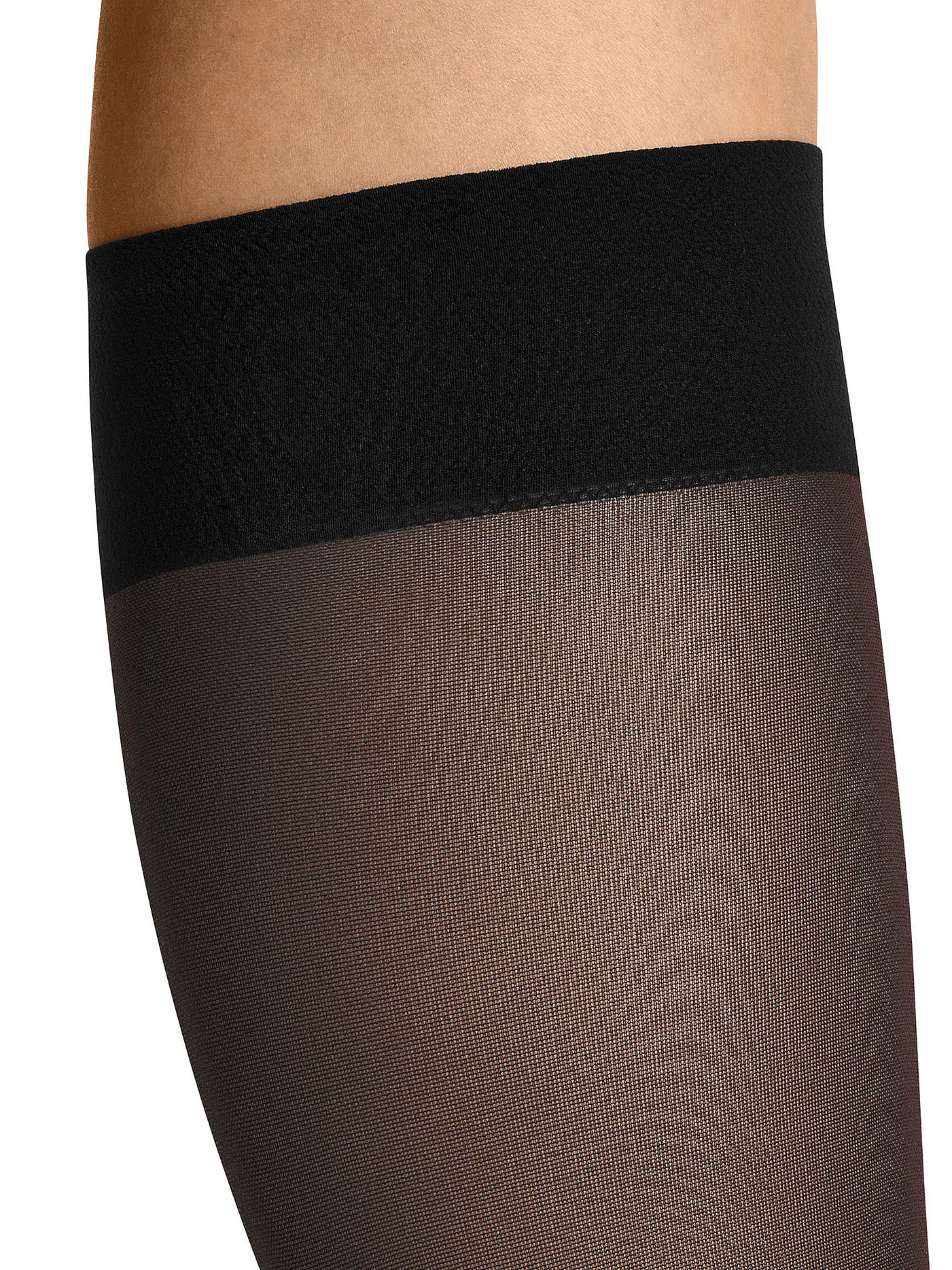 ITEM M6 | Kniestrümpfe "Translucent" (Black) | schwarz