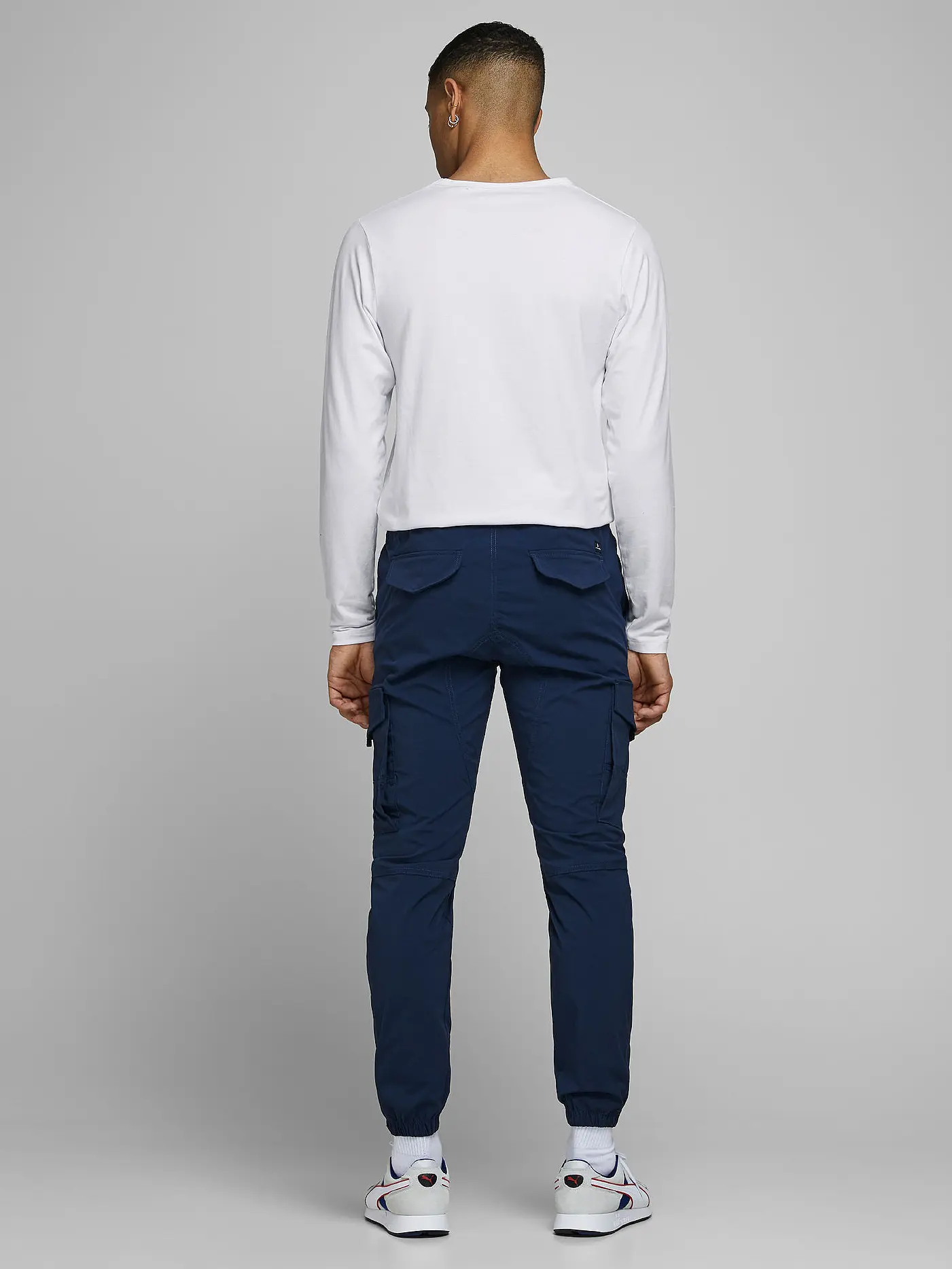 JACK & JONES | Basic Langarmshirt | weiss