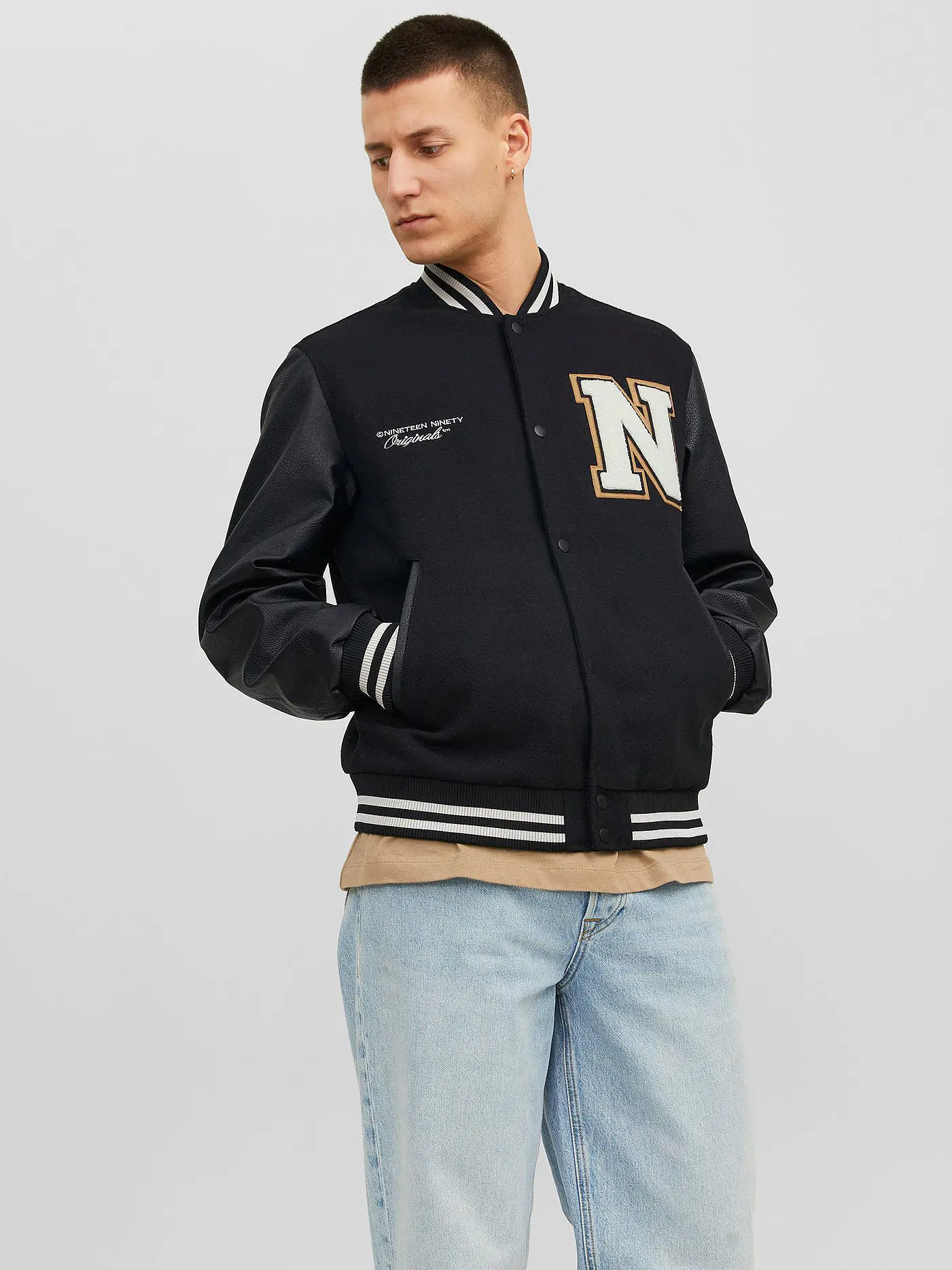 JACK & JONES | Blouson JJORCOLLEGE | schwarz