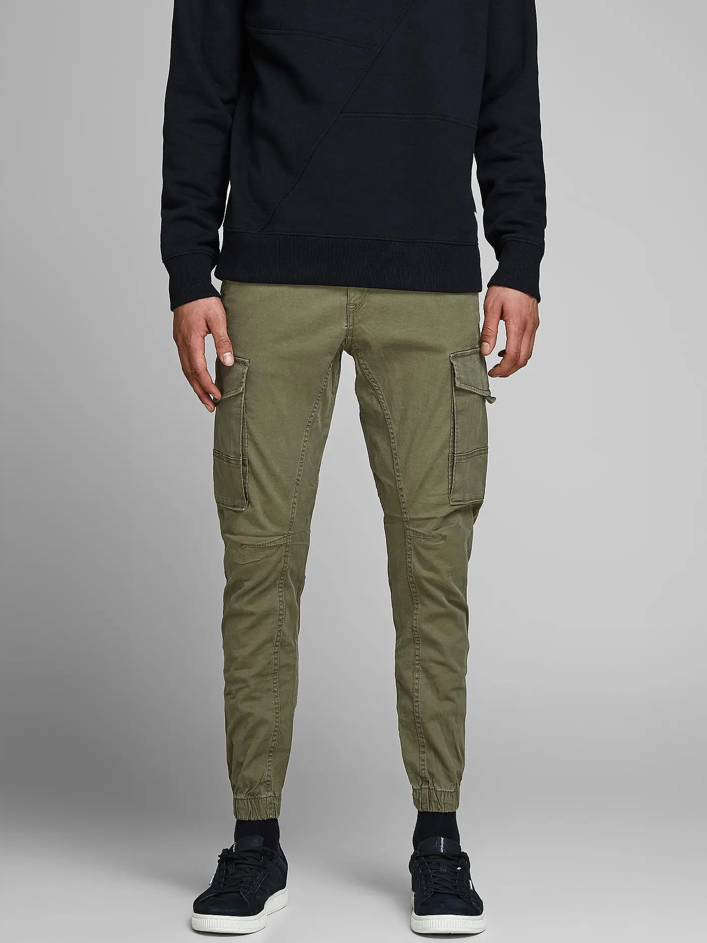 JACK & JONES | Cargohose "JJIPAUL JJFLAKE" | olive