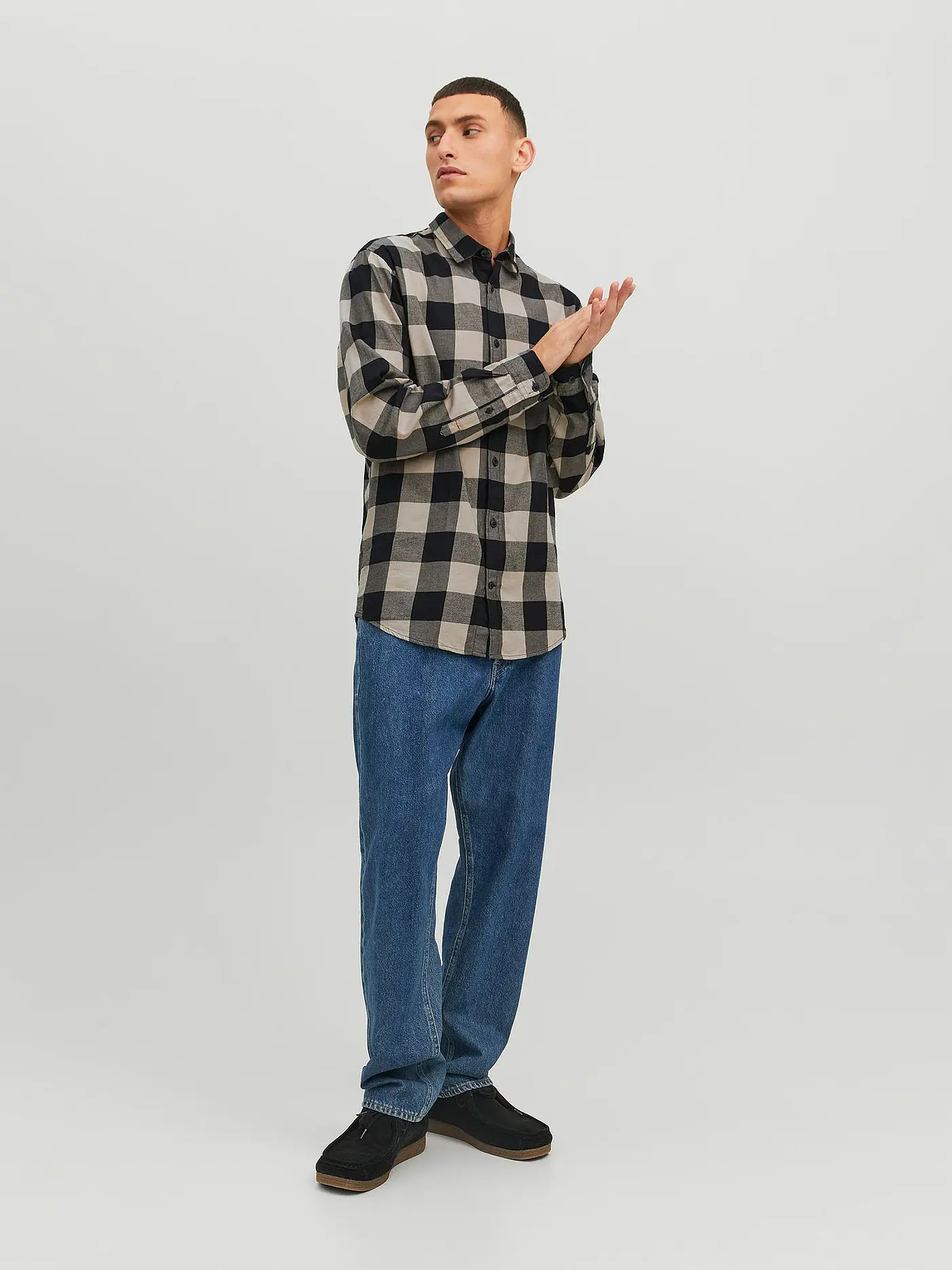 JACK & JONES | Hemd JJEGINGHAM | beige
