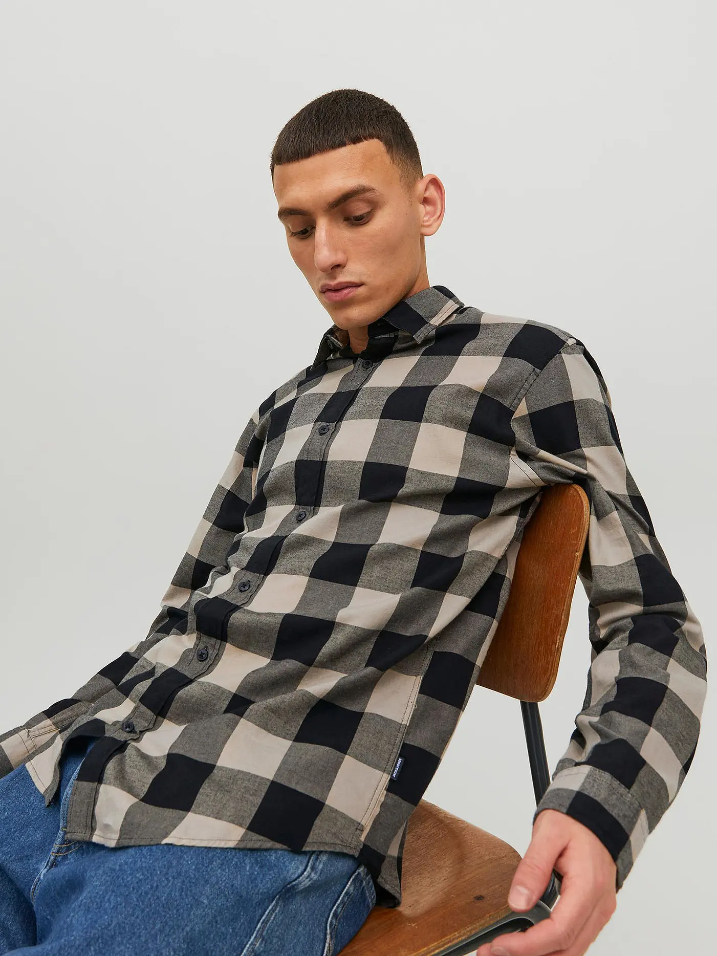 JACK & JONES | Hemd JJEGINGHAM | beige