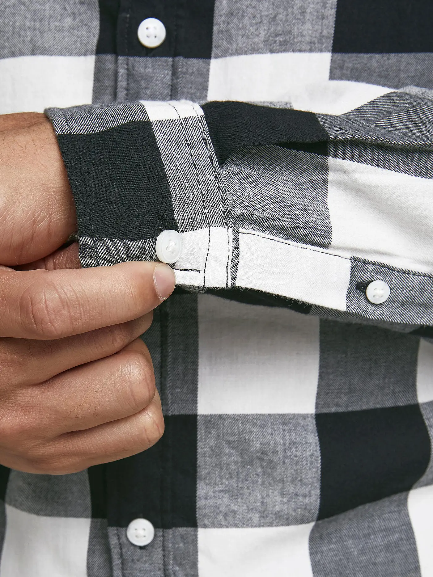 JACK & JONES | Hemd Slim Fit JJEGINGHAM  | weiss