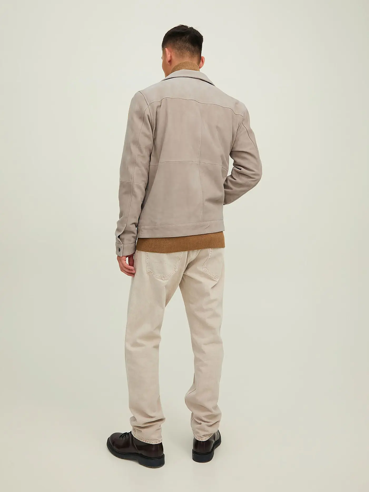 JACK & JONES | Jacke in Lederoptik JJEROCKY | beige
