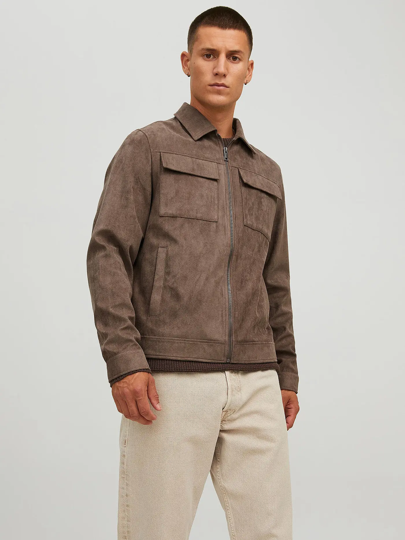 JACK & JONES | Jacke in Lederoptik JJEROCKY | braun