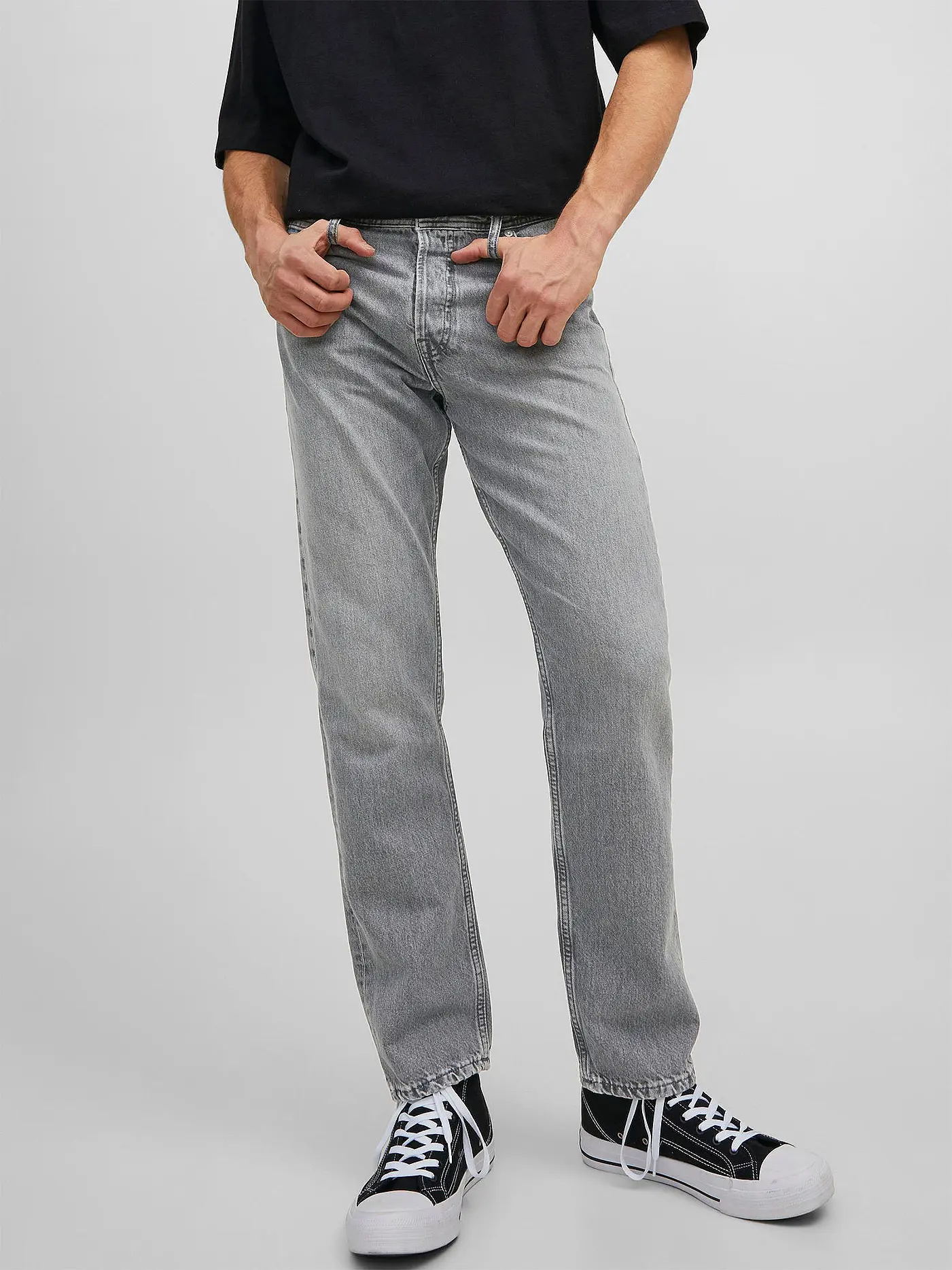 JACK & JONES | Jeans Relaxed Fit JJICHRIS JJORIGINAL | grau
