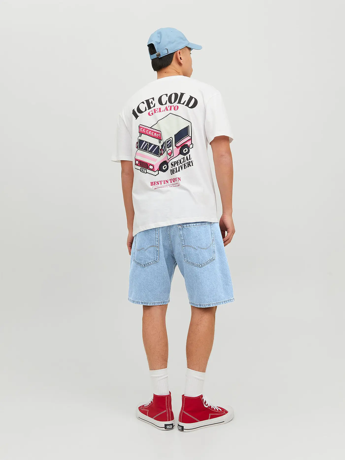 JACK & JONES | Jeans Shorts JJCHRIS JJORIGINAL | hellblau