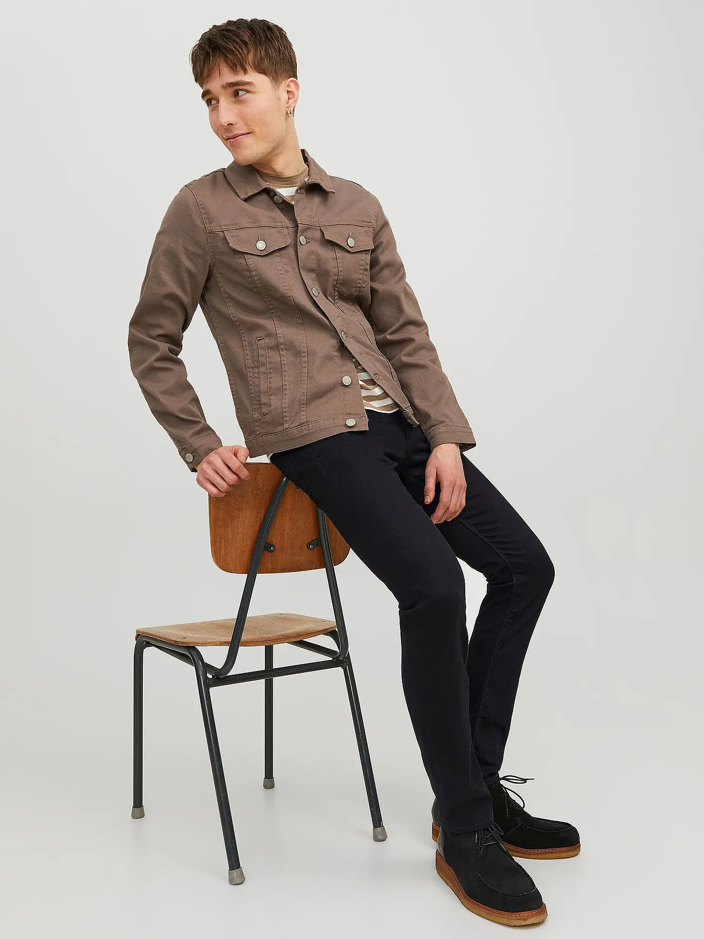 JACK & JONES | Jeans Slim Fit " GLENN FELIX AM 046 " | schwarz