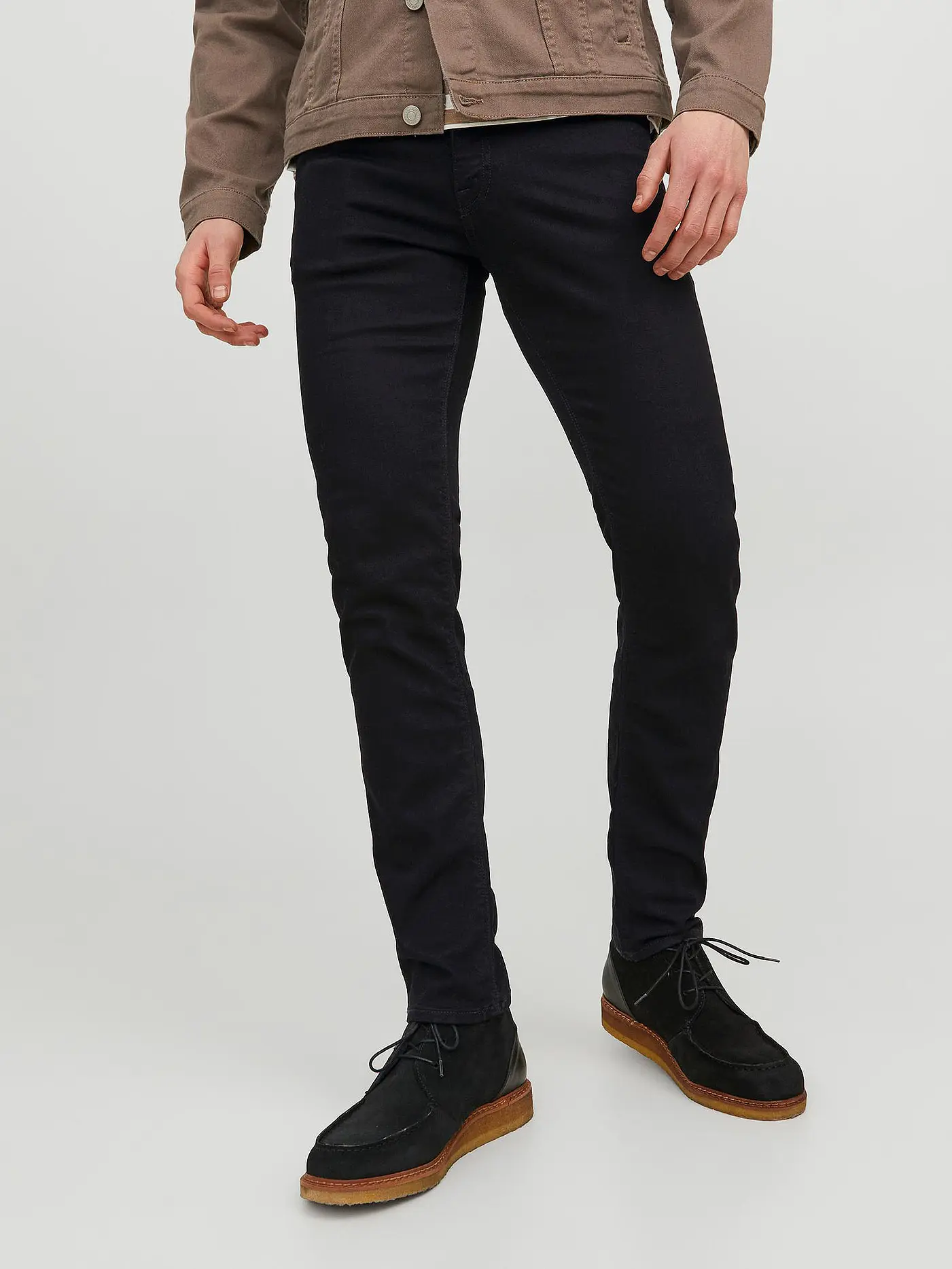 JACK & JONES | Jeans Slim Fit " GLENN FELIX AM 046 " | schwarz
