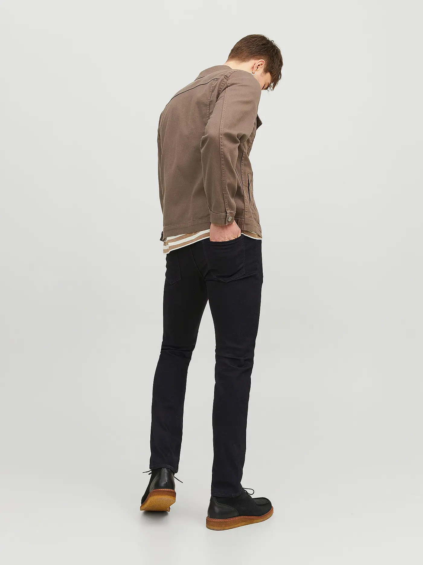 JACK & JONES | Jeans Slim Fit " GLENN FELIX AM 046 " | schwarz