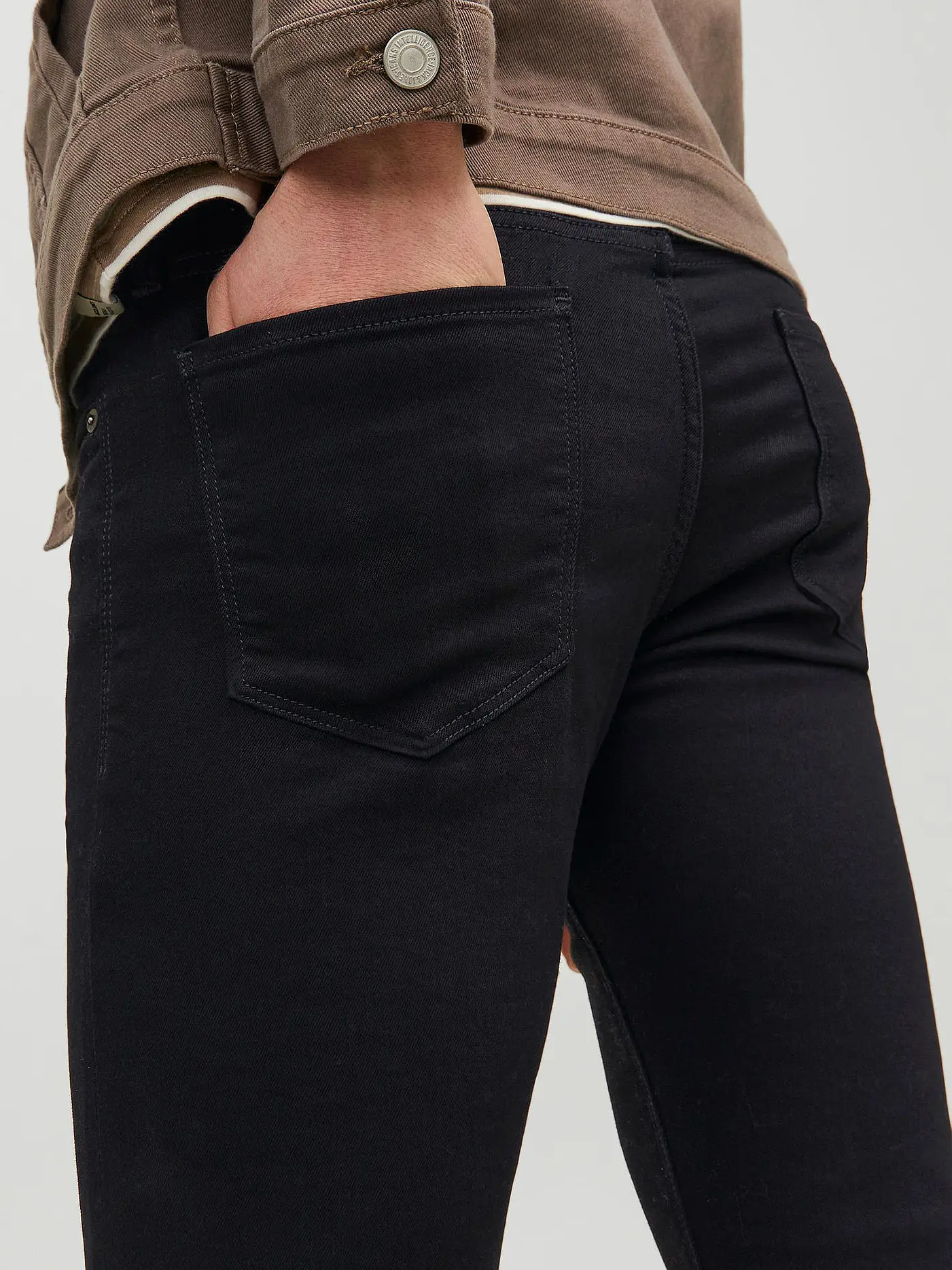 JACK & JONES | Jeans Slim Fit " GLENN FELIX AM 046 " | schwarz