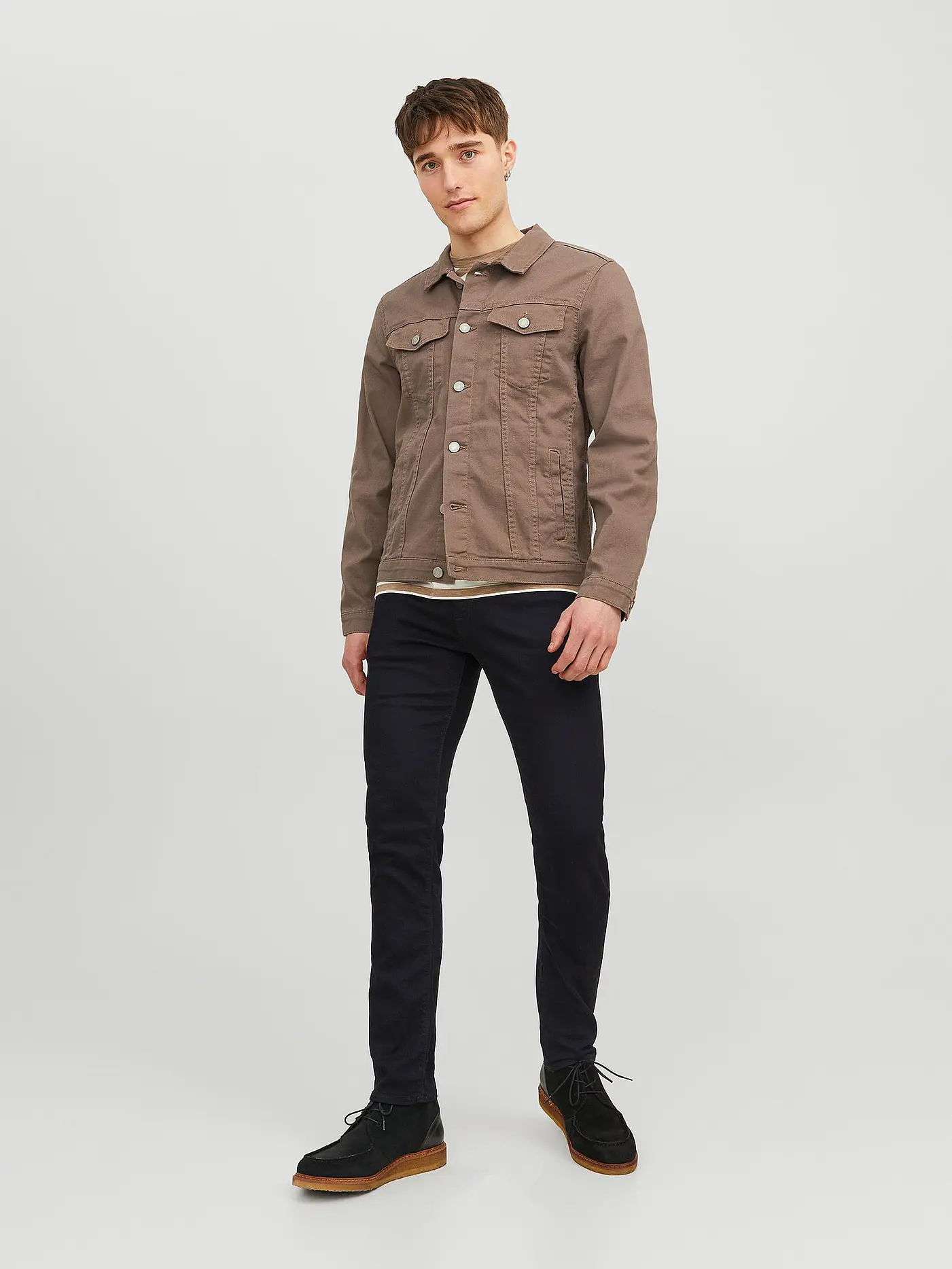 JACK & JONES | Jeans Slim Fit " GLENN FELIX AM 046 " | schwarz