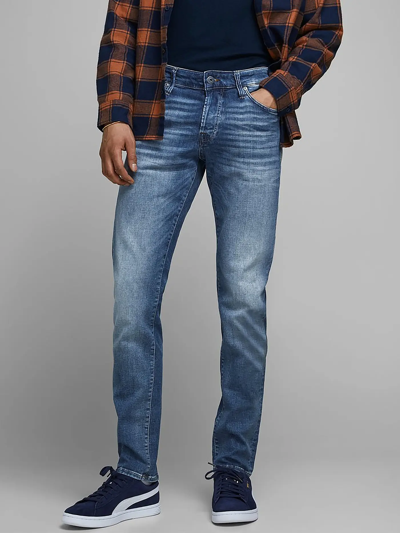 JACK & JONES | Jeans Slim Fit " JJIGLENN JJICON " | blau