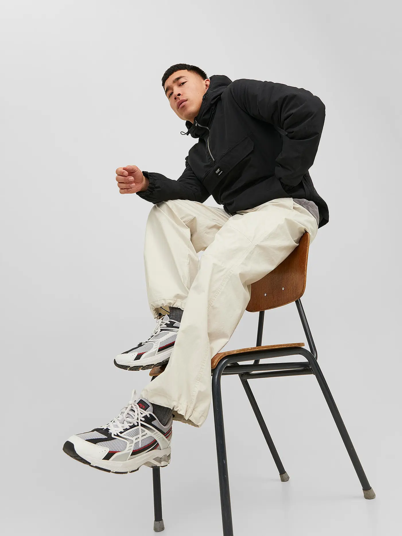 JACK & JONES | Jogginghose JPSTPARACHUTE JJPANT | beige