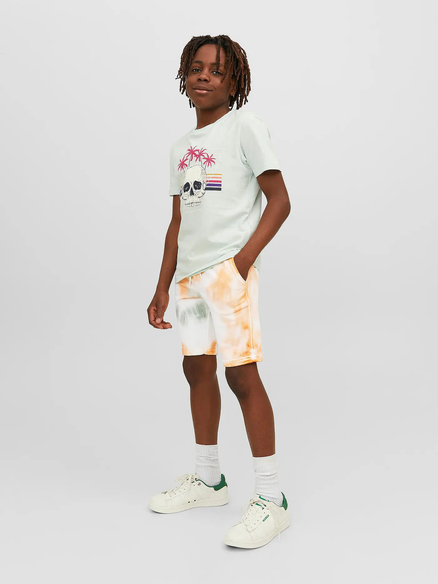 JACK & JONES | Jungen Bermuda JPSTTIE  | weiss
