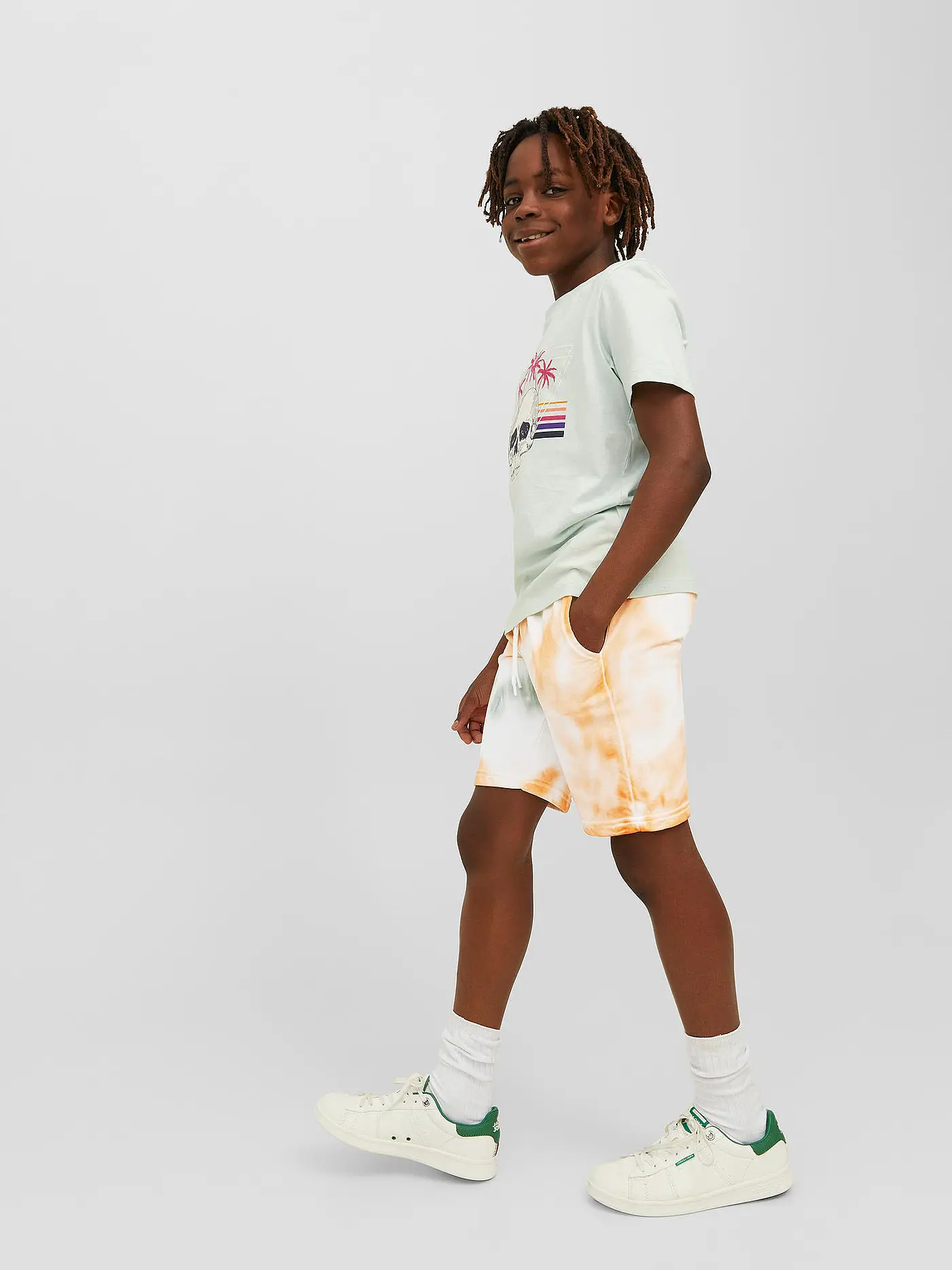 JACK & JONES | Jungen Bermuda JPSTTIE  | weiss
