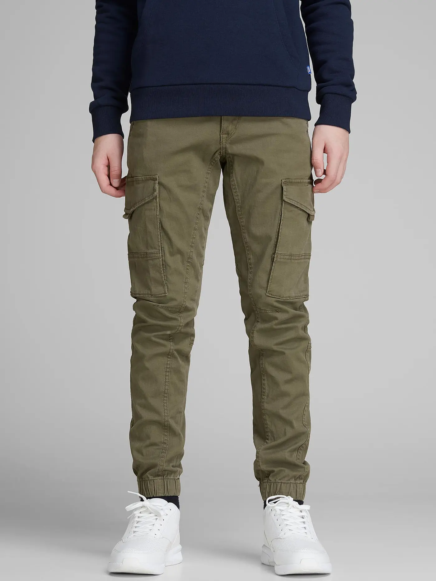 JACK & JONES | Jungen Cargohose JJIPAUL JJFLAKE | olive