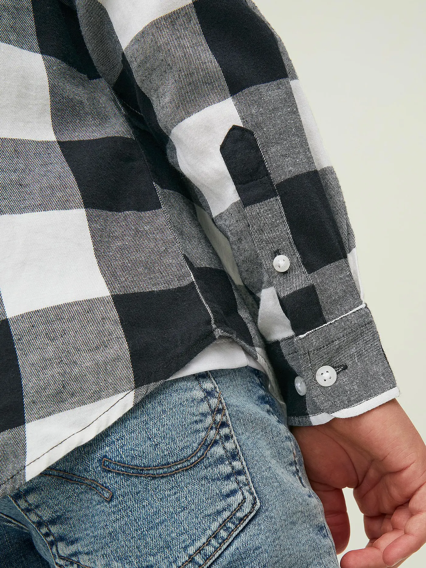 JACK & JONES | Jungen Hemd JJEGINGHAM | weiss