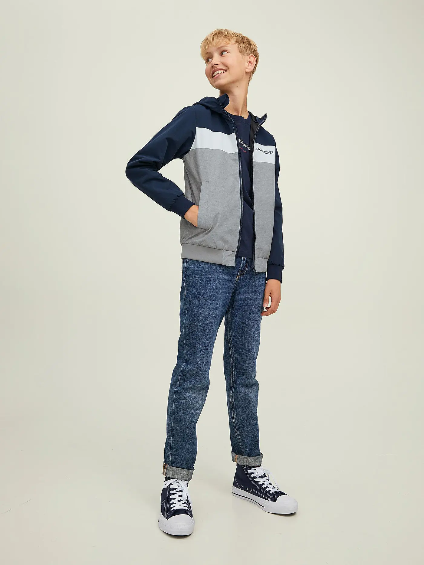 JACK & JONES | Jungen Jacke JJERUSH  | blau
