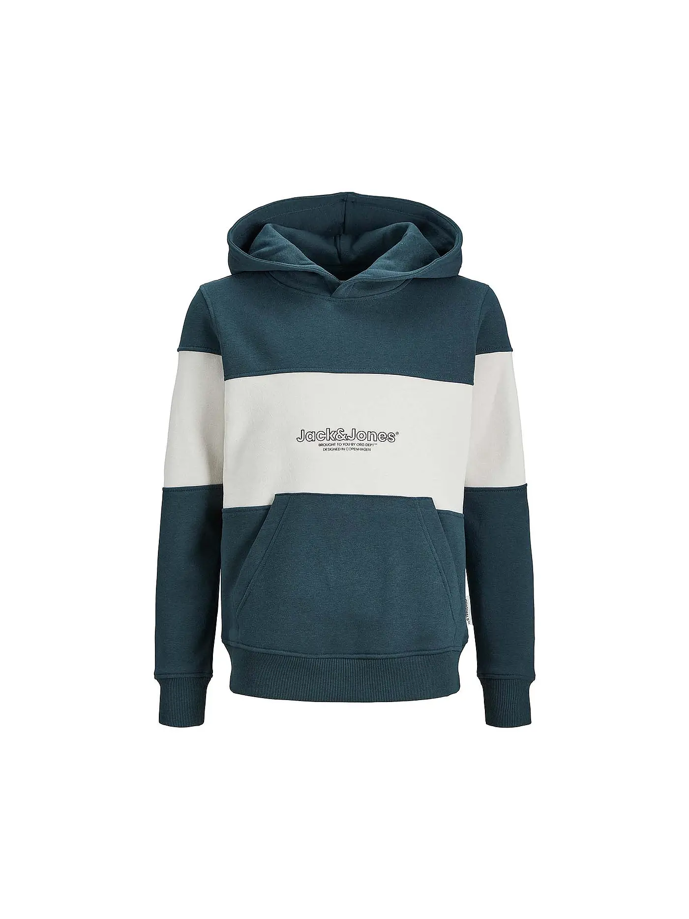 JACK & JONES | Jungen Kapuzensweater - Hoodie  JORLAKEWOOD  | dunkelgrün