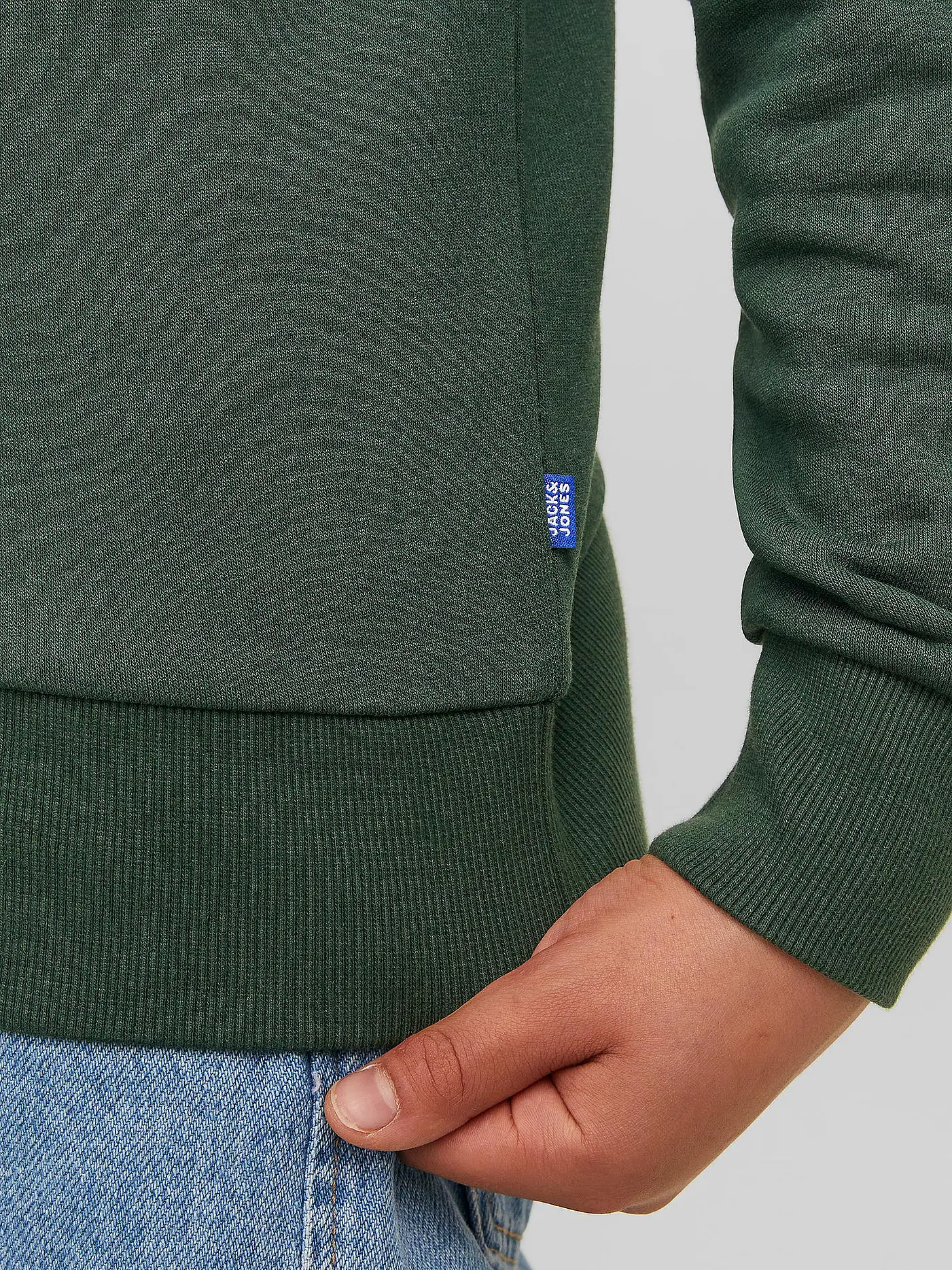 JACK & JONES | Jungen Kapuzensweater - Hoodie JJELOGO | dunkelgrün
