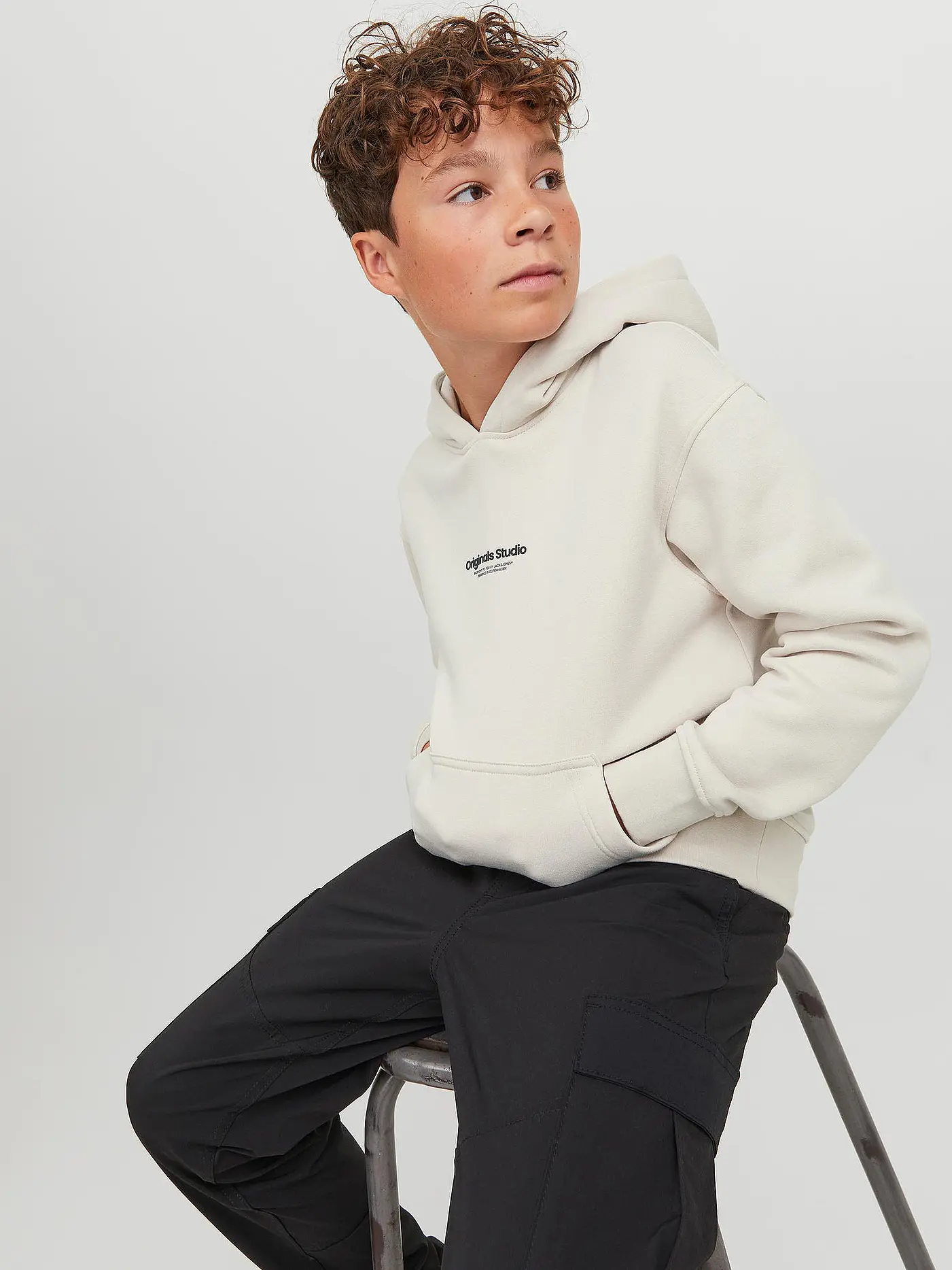 JACK & JONES | Jungen Kapuzensweater - Hoodie JORVESTERBRO | beige