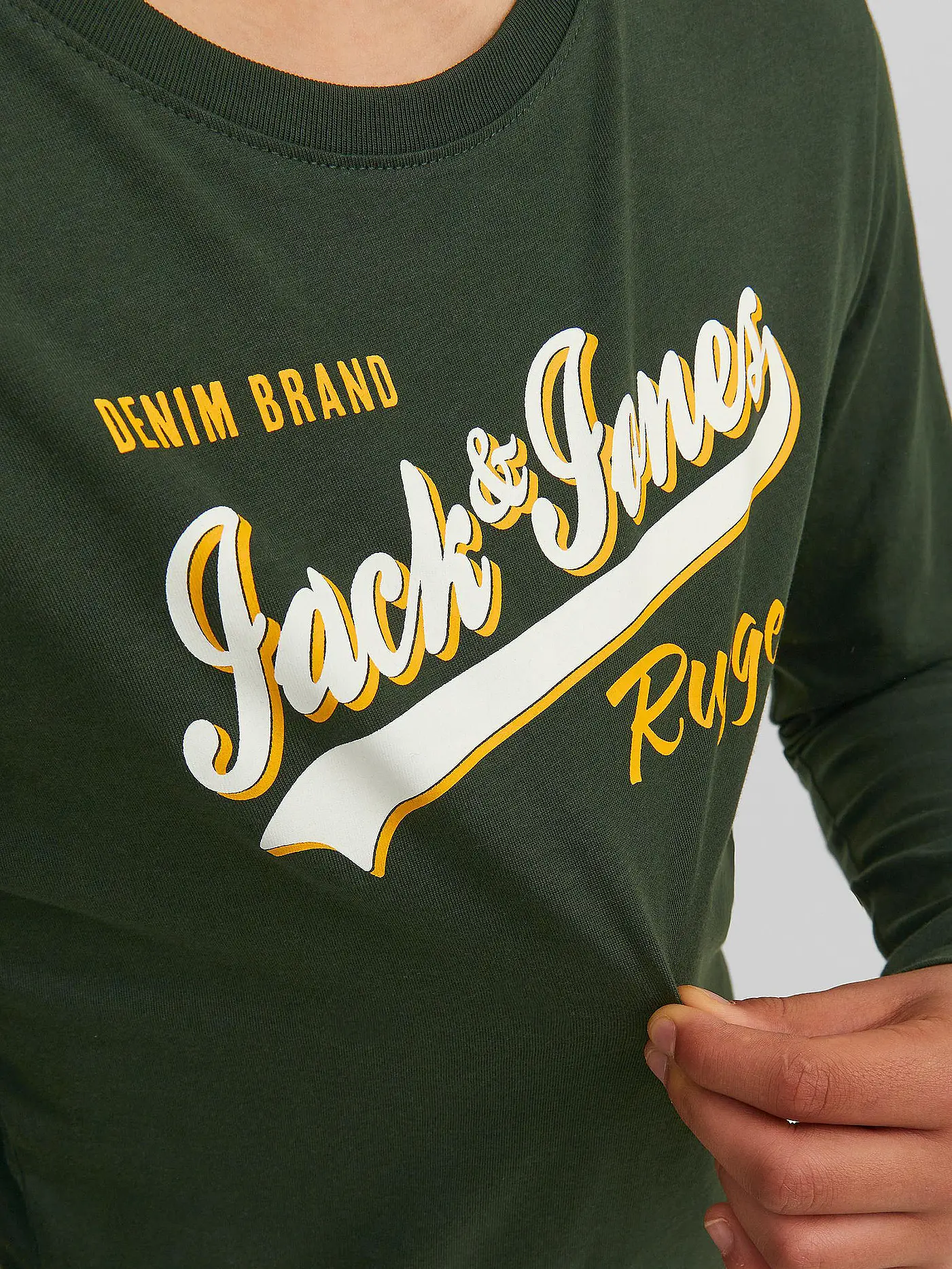 JACK & JONES | Jungen Langarmshirt JJELOGO | dunkelgrün