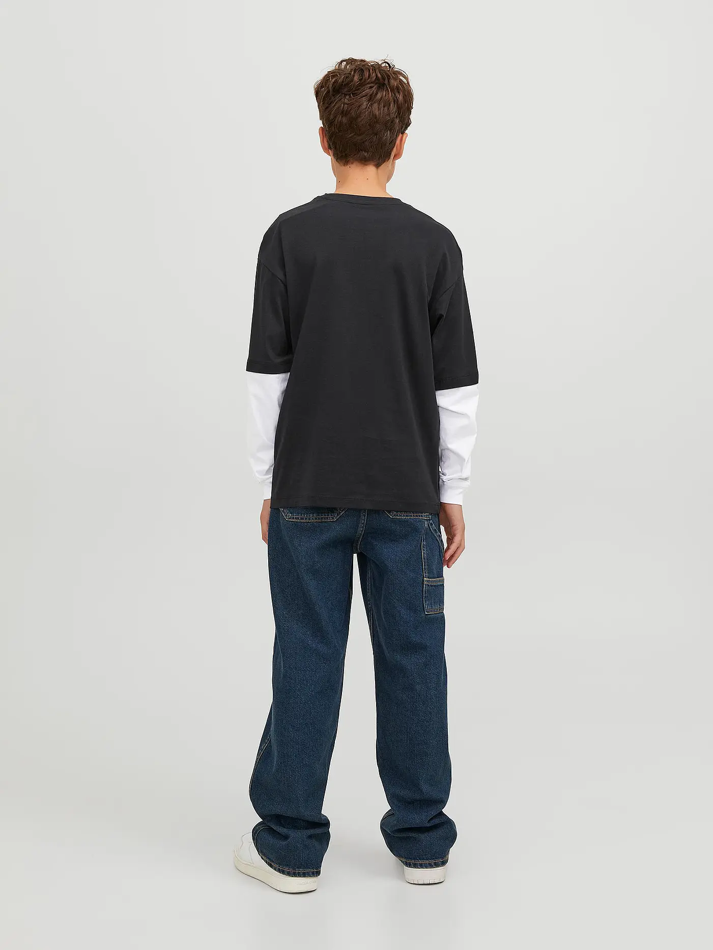 JACK & JONES | Jungen Langarmshirt JORTRIBECA | schwarz