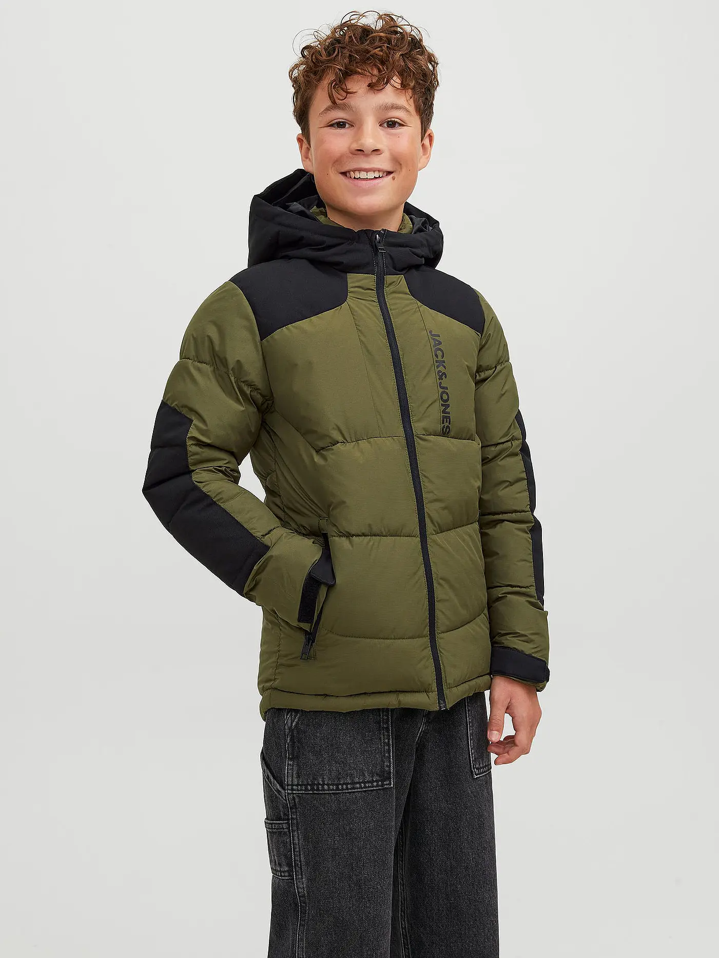 JACK & JONES | Jungen Steppjacke JCOOTIS | olive