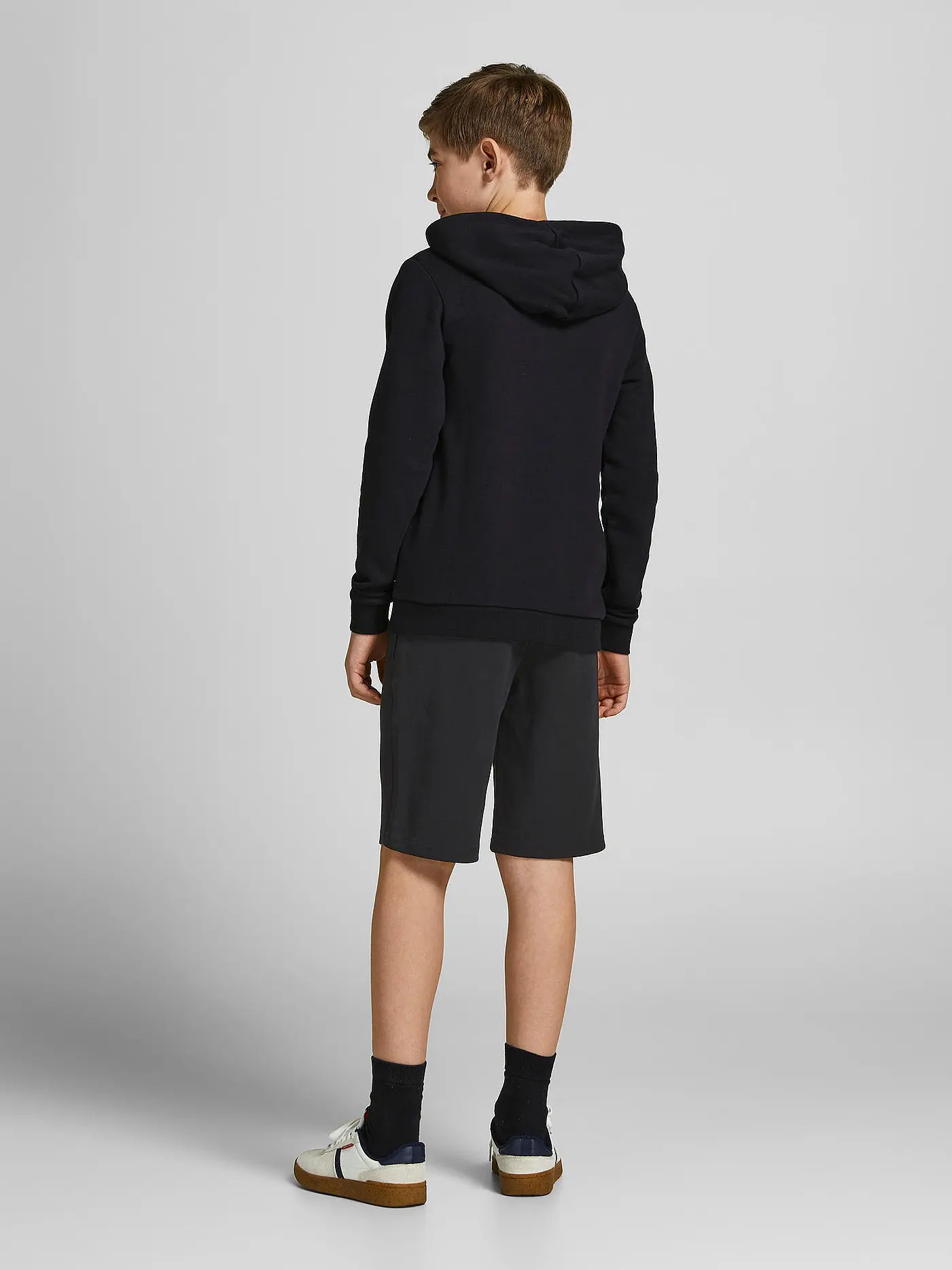 JACK & JONES | Jungen Sweatbermuda JJIBASIC  | schwarz